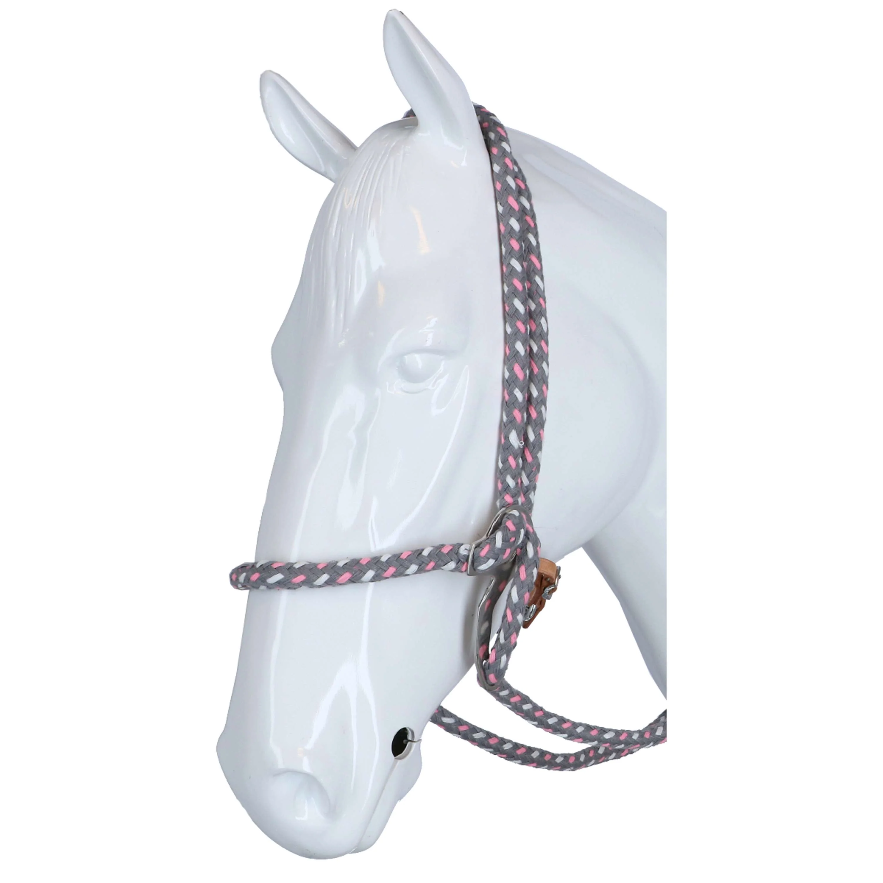 F.R.A. Hackamore Jaspis Coton Rose/Gris/Blanc - Image 2