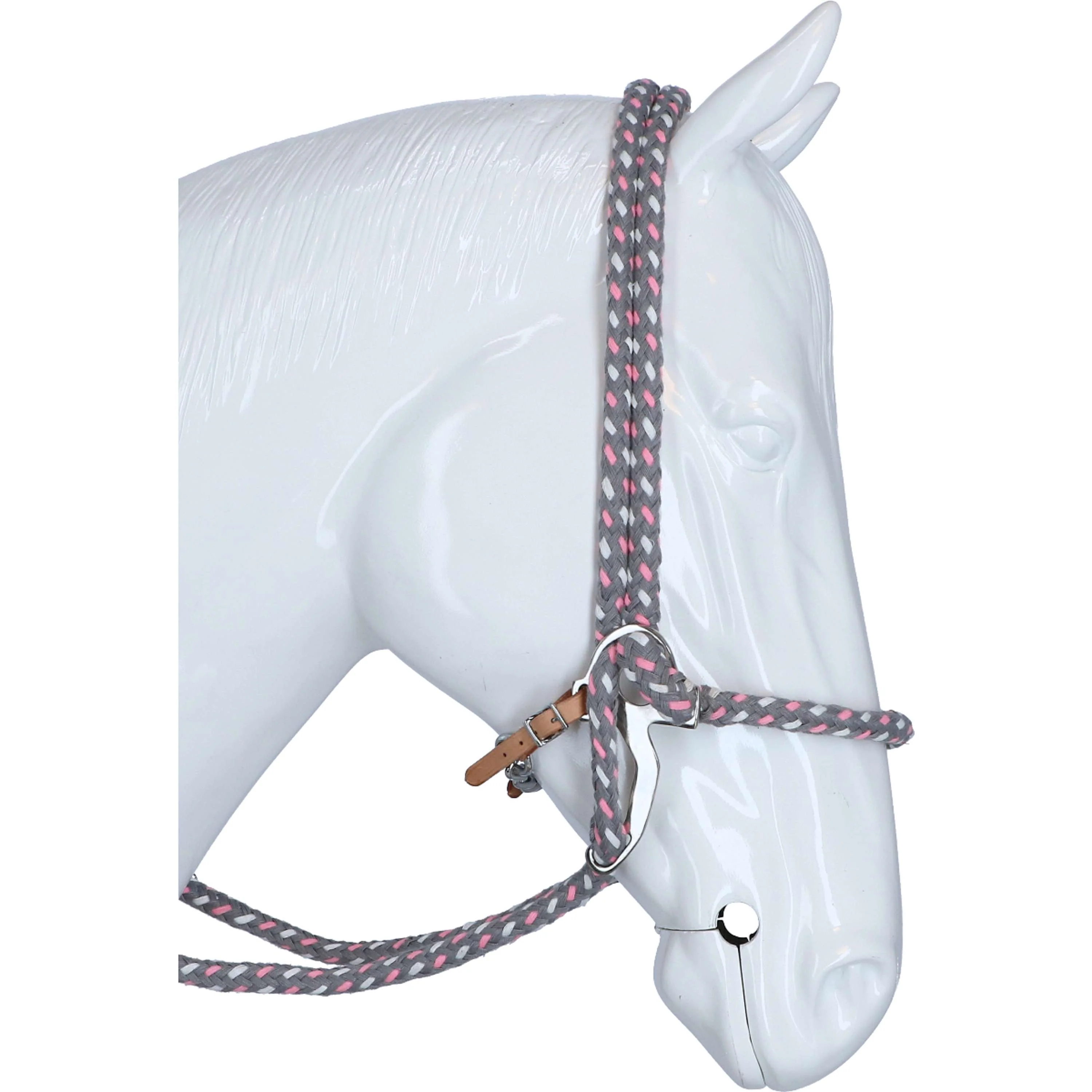 F.R.A. Hackamore Jaspis Coton Rose/Gris/Blanc - Image 4