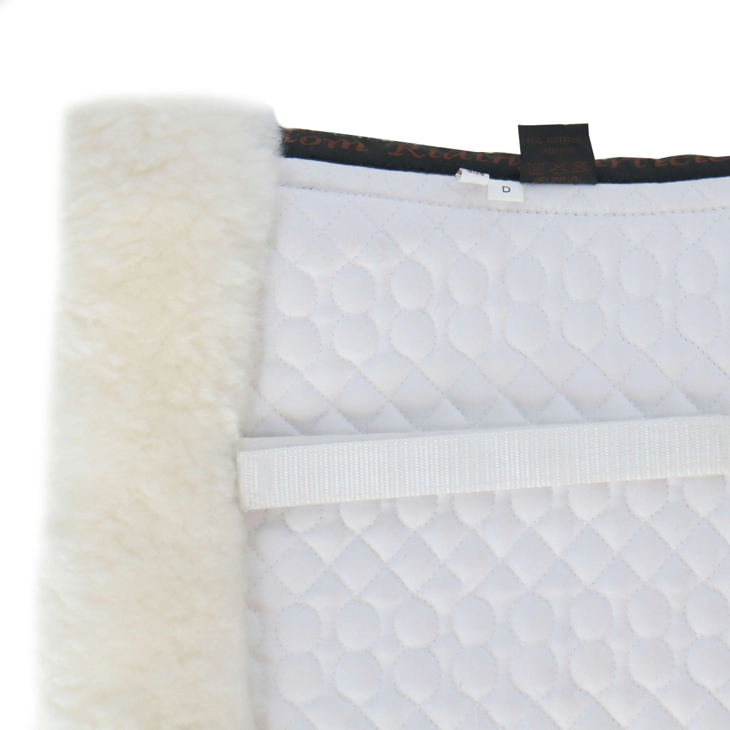 F.R.A. Tapis de Selle De Luxe Polyvalent Fourrure Complète Blanc - Image 3
