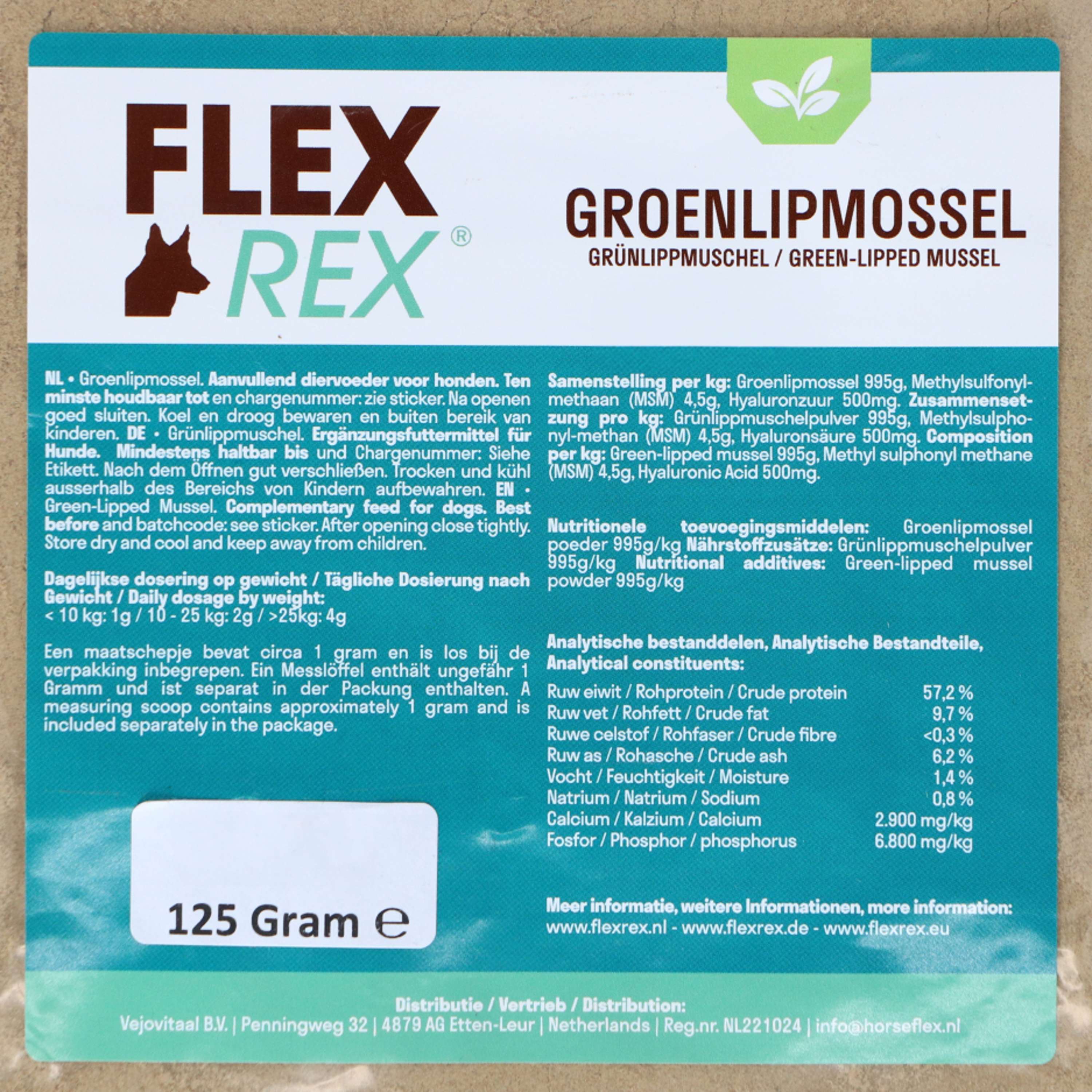 Flexrex Groenlipmossel poeder Recharge - Image 3