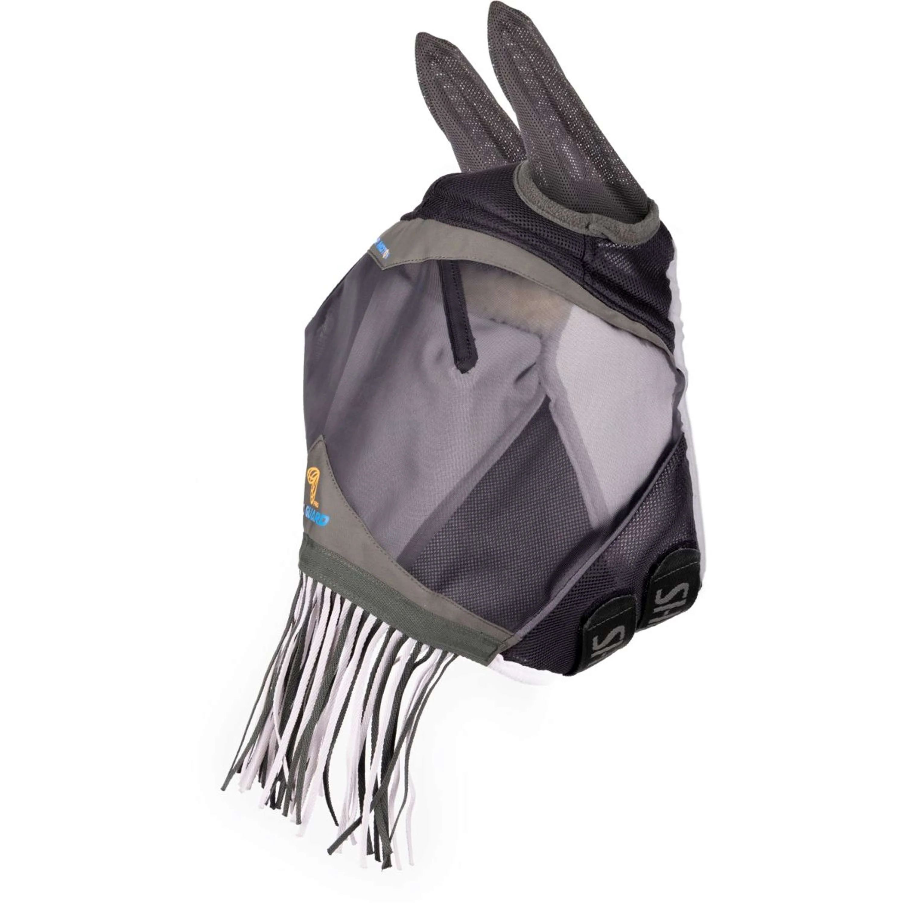 FlyGuard by Shires Masque Anti-Mouches Pro Air Motion avec Oreilles et Franges Khaki - Image 2