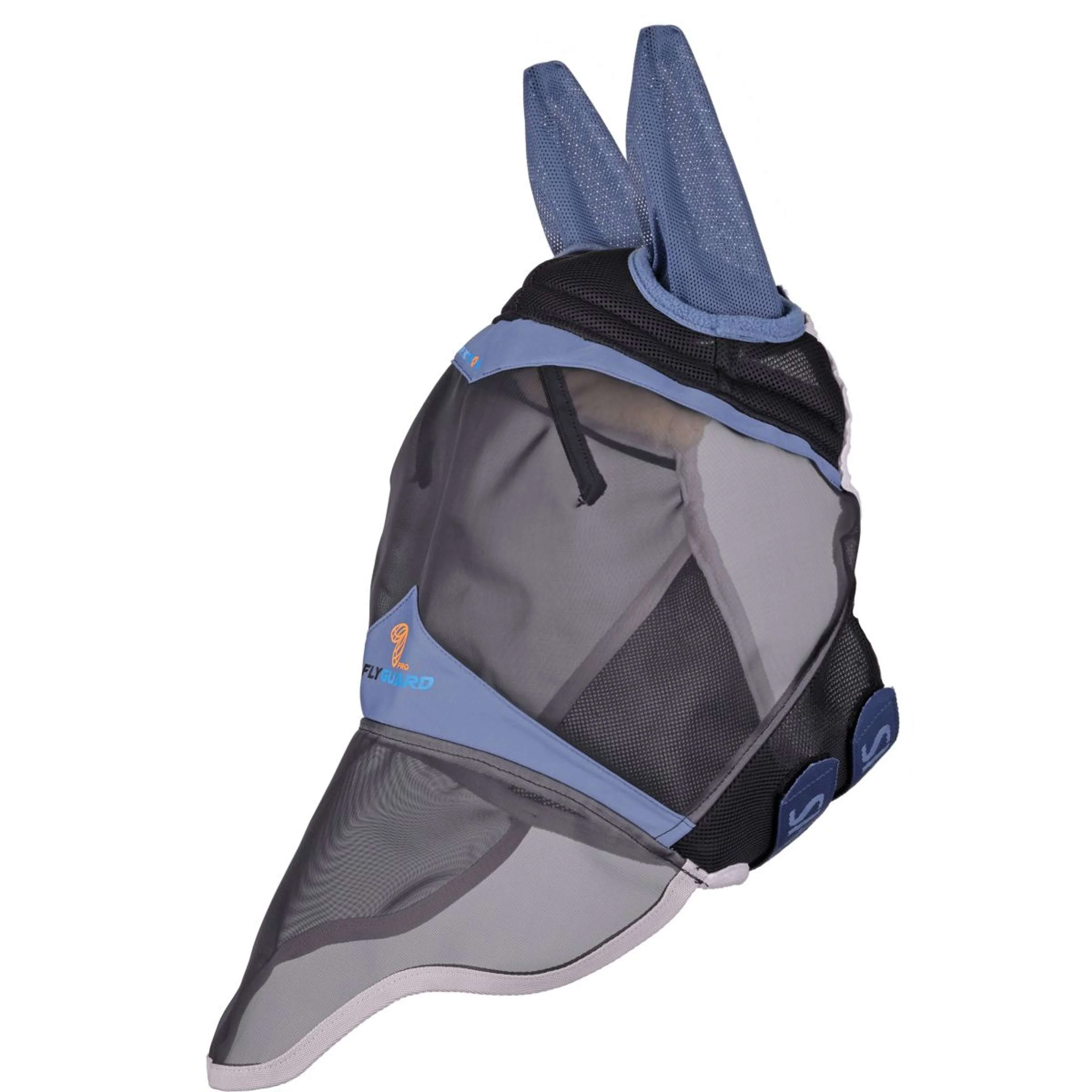FlyGuard by Shires Masque Anti-Mouches Pro Air Motion avec Oreilles et Nez Deep Airforce Blue - Image 2