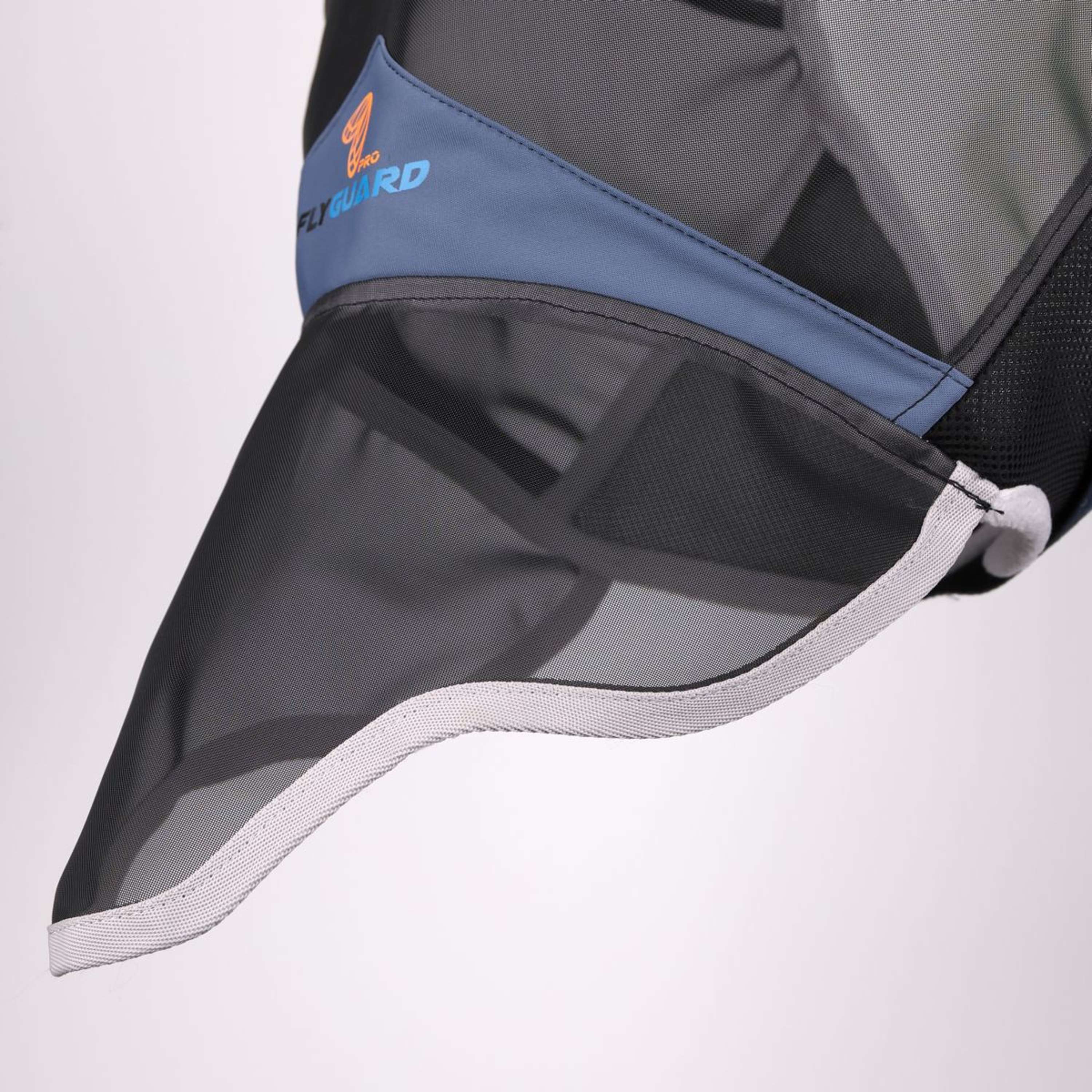 FlyGuard by Shires Masque Anti-Mouches Pro Air Motion avec Oreilles et Nez Deep Airforce Blue - Image 8