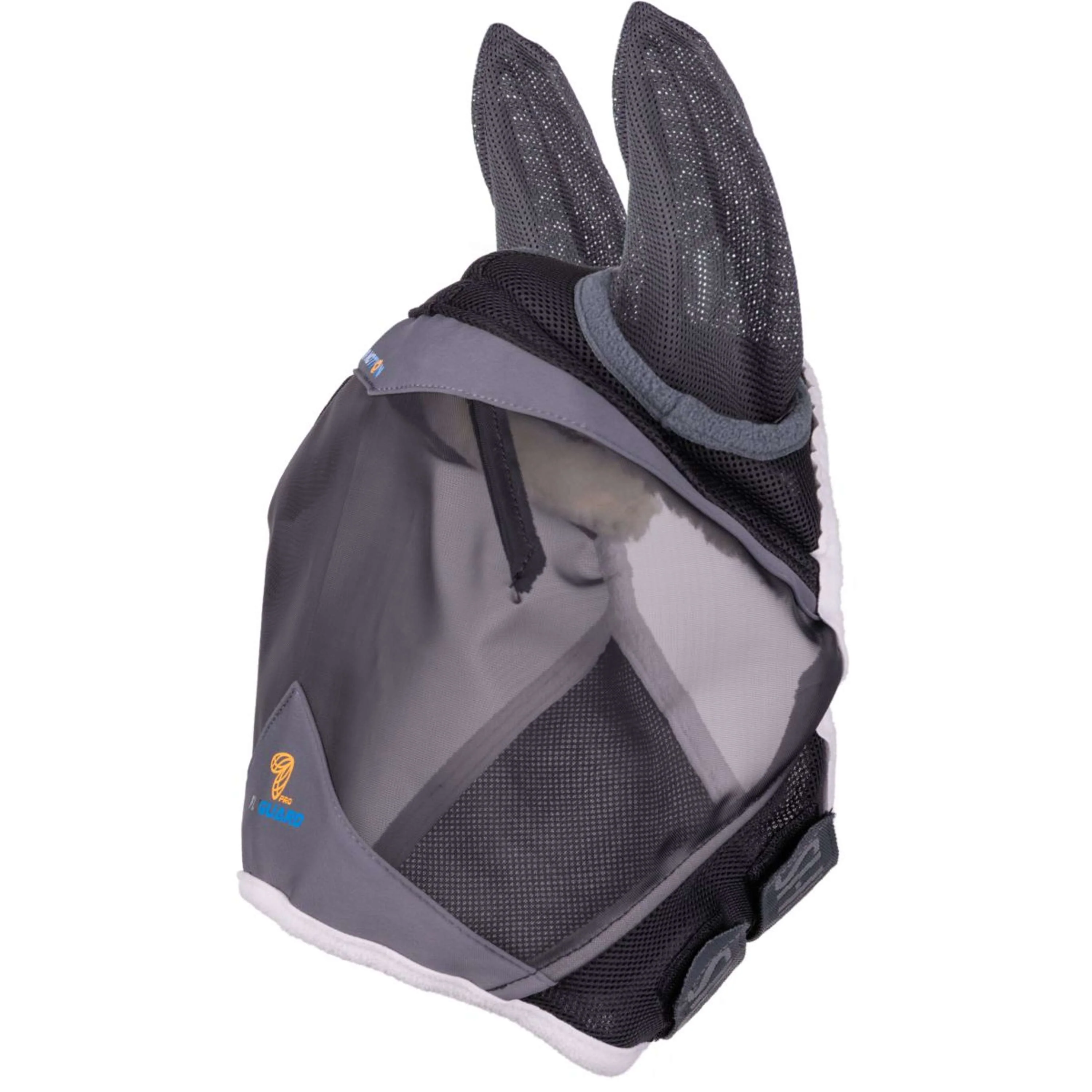 FlyGuard by Shires Masque Anti-Mouches Pro Air Motion avec Oreilles Gris foncé - Image 2