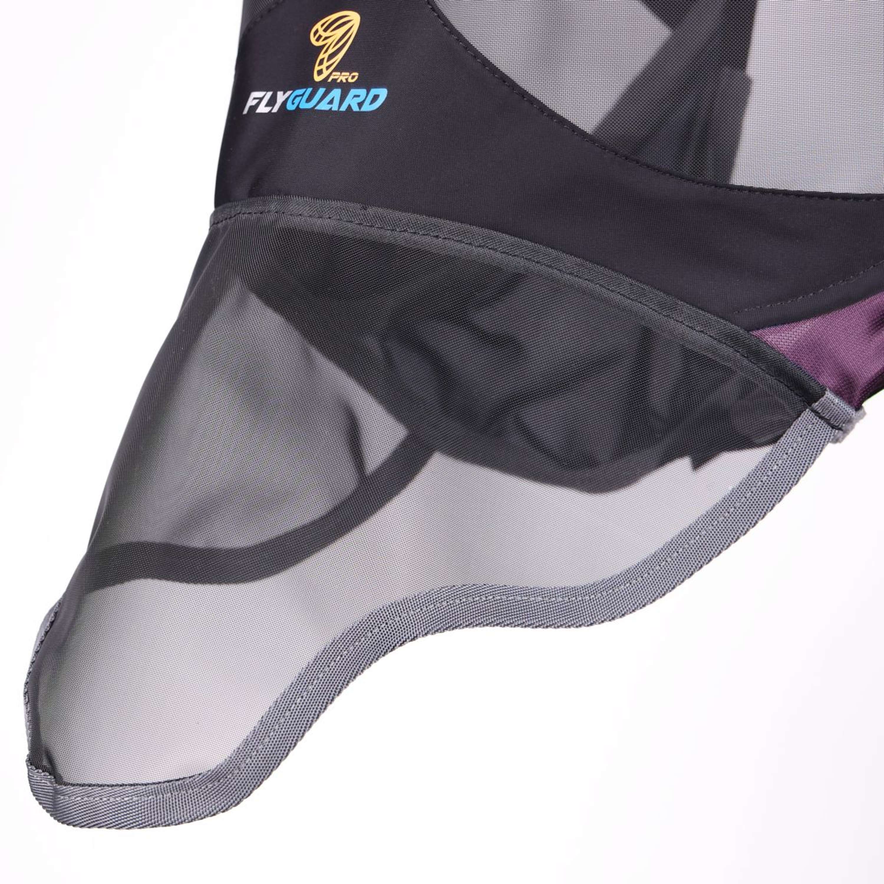 FlyGuard by Shires Masque Anti-Mouches Pro Deluxe avec Oreilles et Nez Black Cherry - Image 3