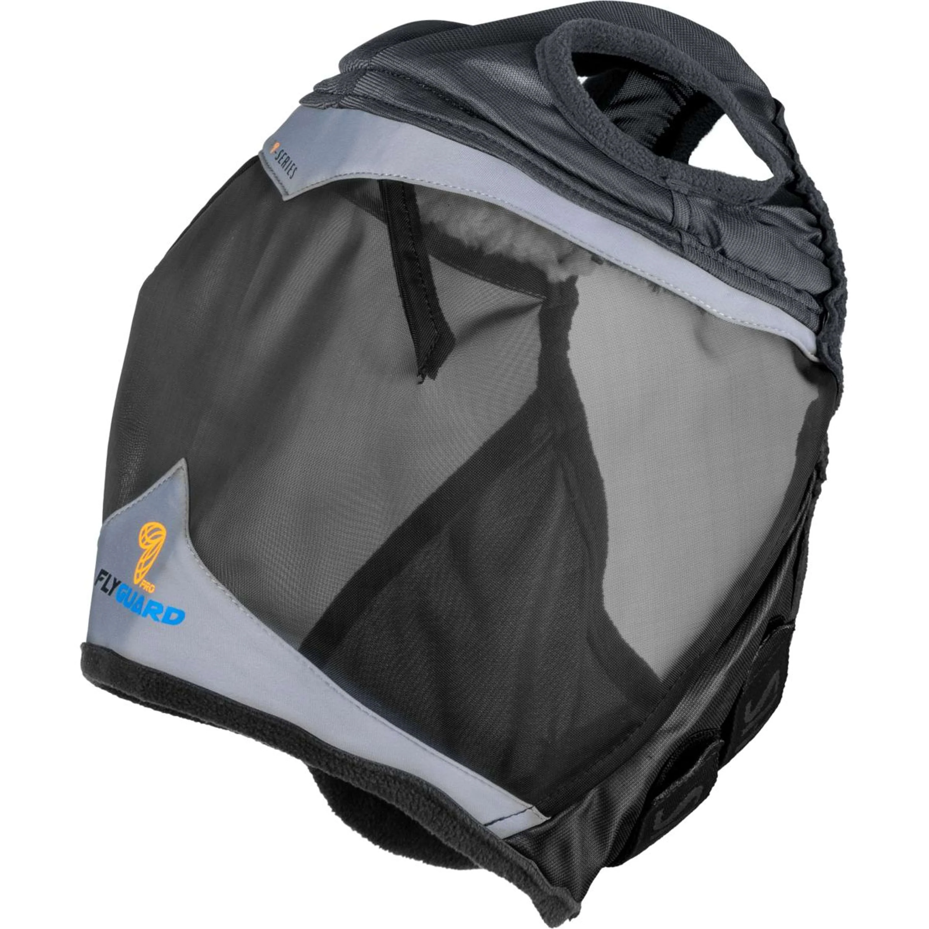 FlyGuard by Shires Masque Anti-Mouches Pro Fine Mesh avec Découpe D'oreille Jet - Image 2