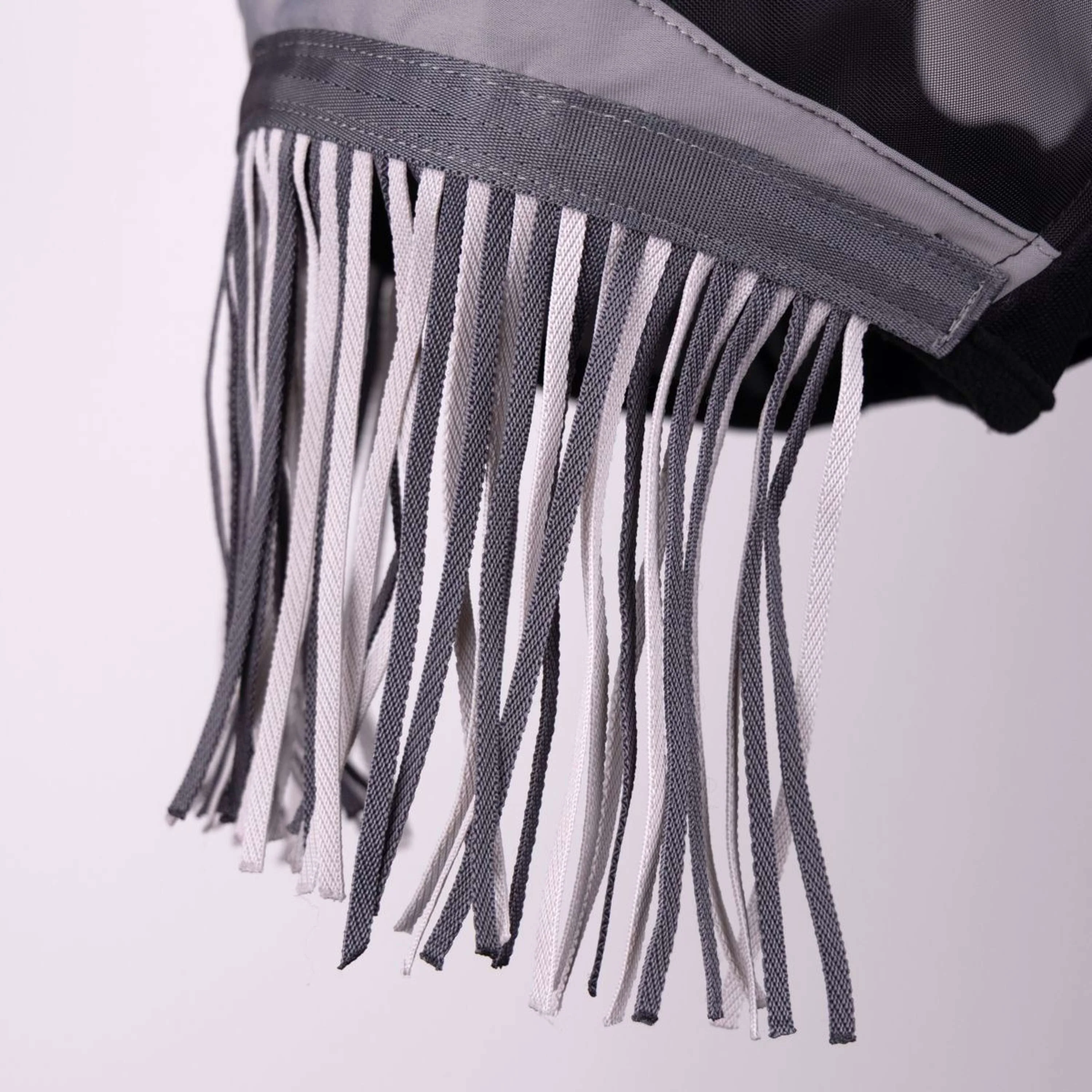 FlyGuard by Shires Masque Anti-Mouches Pro Fine Mesh avec Oreilles et Franges Jet - Image 5