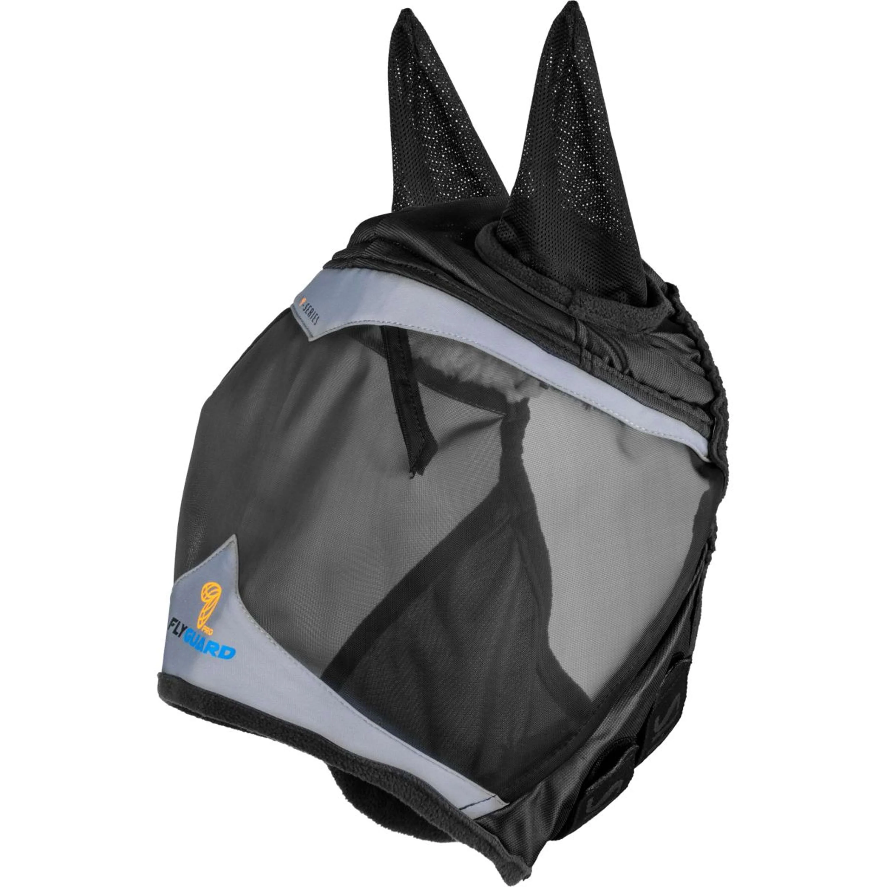 FlyGuard by Shires Masque Anti-Mouches Pro Fine Mesh avec Oreilles Jet - Image 2
