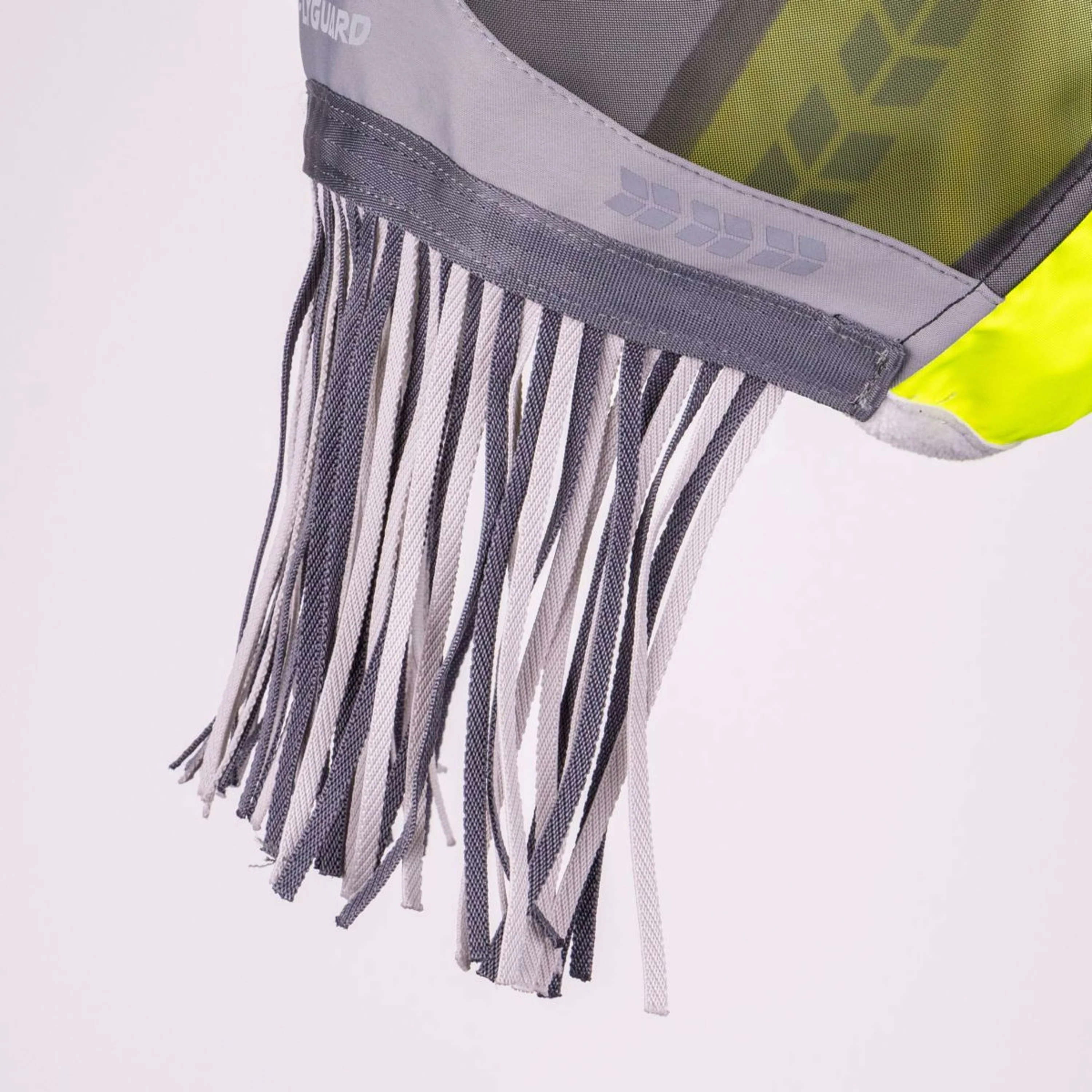 FlyGuard by Shires Masque Anti-Mouches Pro Hi-Viz Fine Mesh avec Oreilles et Franges Fluorescent-jaune - Image 5