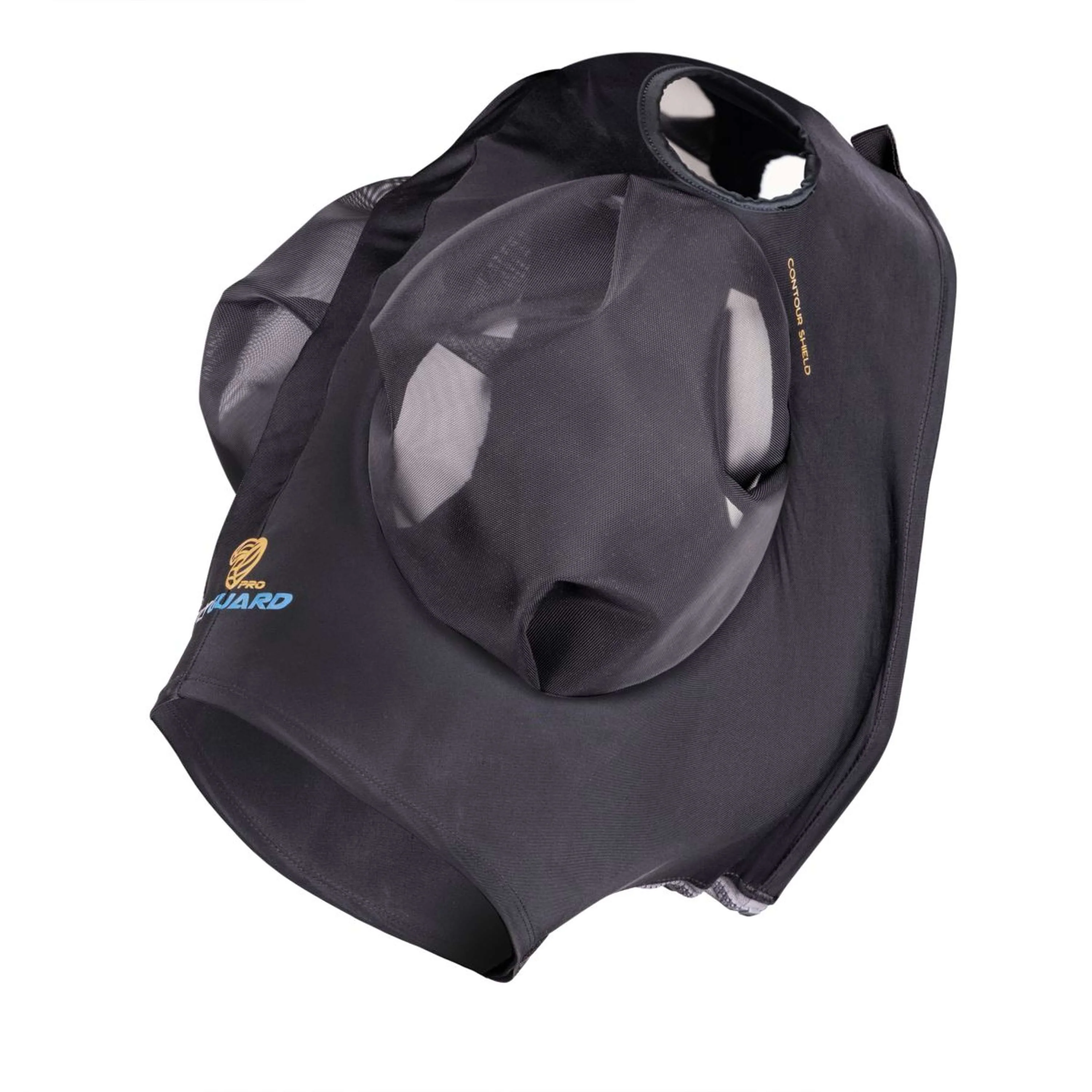 FlyGuard by Shires Masque Anti-Mouches Pro Stretch avec Découpe D'oreille Jet - Image 2