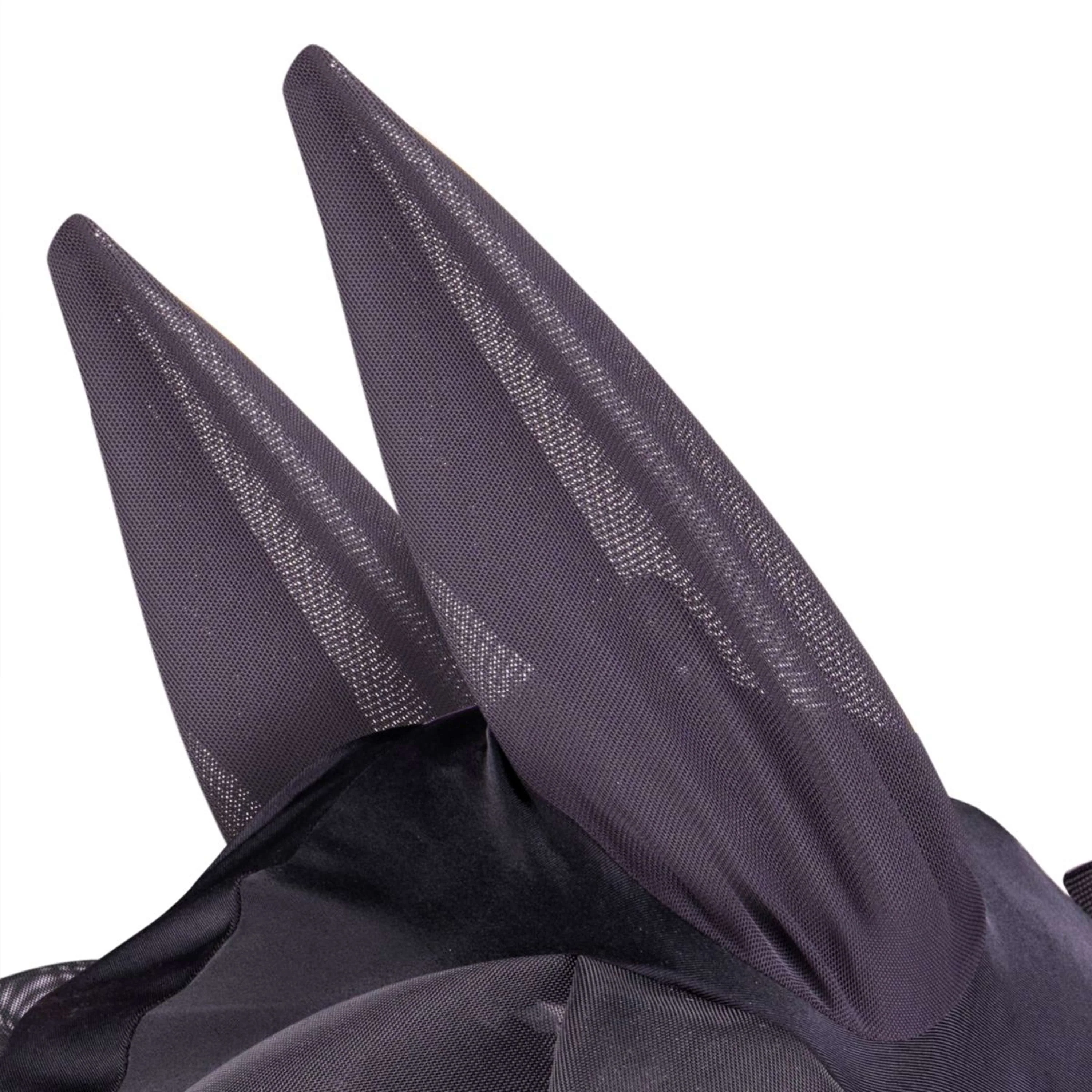 FlyGuard by Shires Masque Anti-Mouches Pro Stretch avec Oreilles et Franges Jet - Image 4