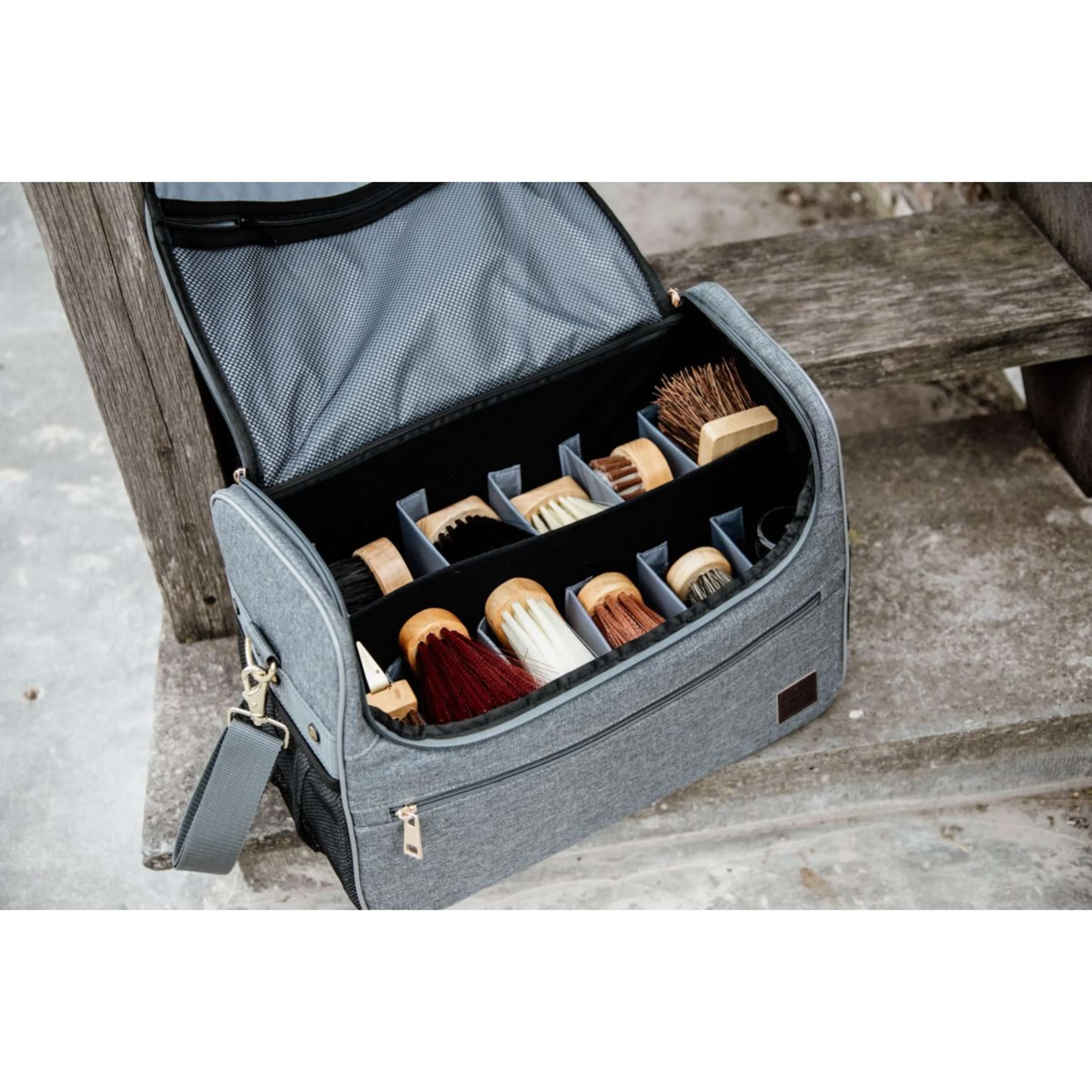 Grooming Deluxe by Kentucky Grooming Bag Set Gris - Image 3