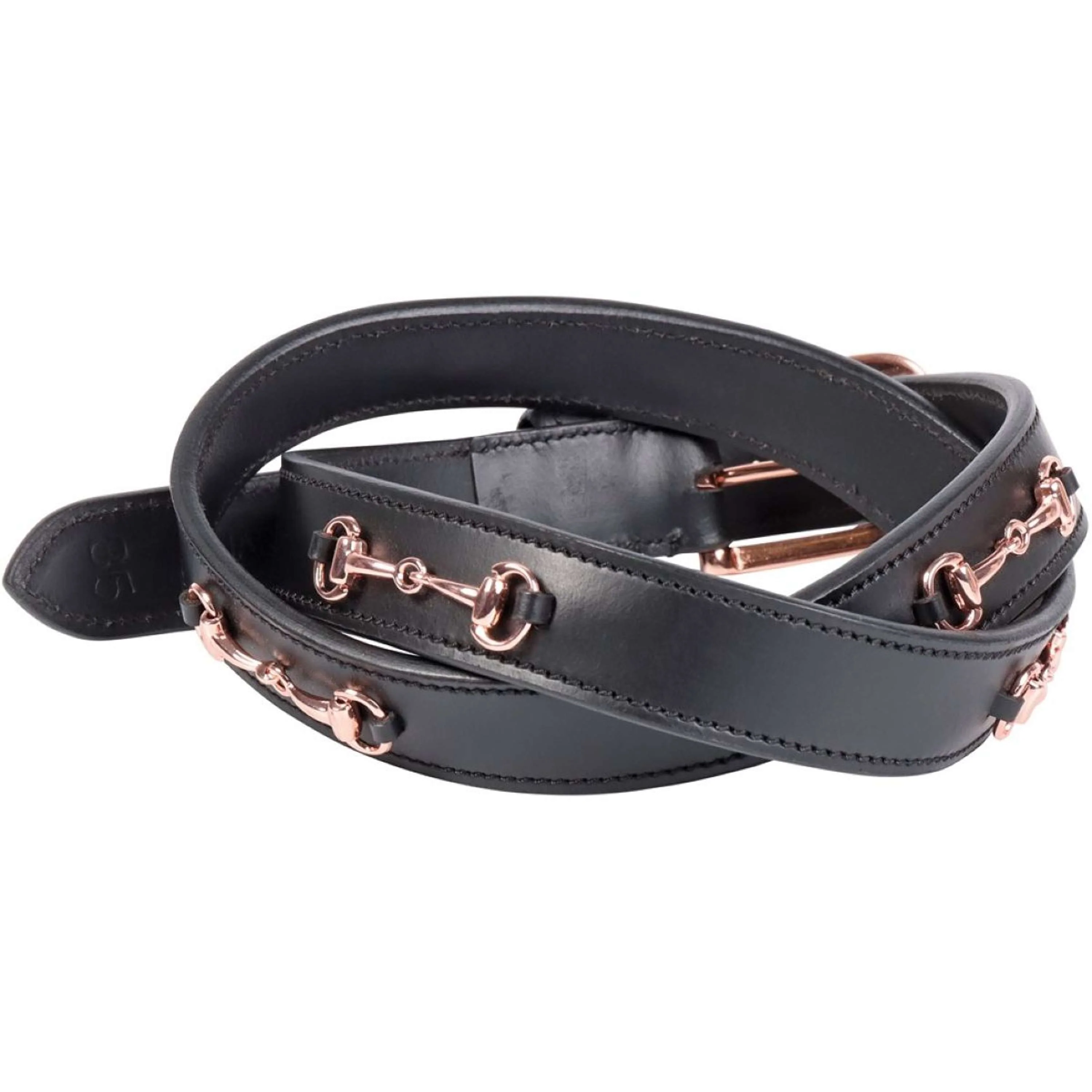 Harry's Horse Ceinture Bit Cuir 2 Noir/Or rose - Image 2