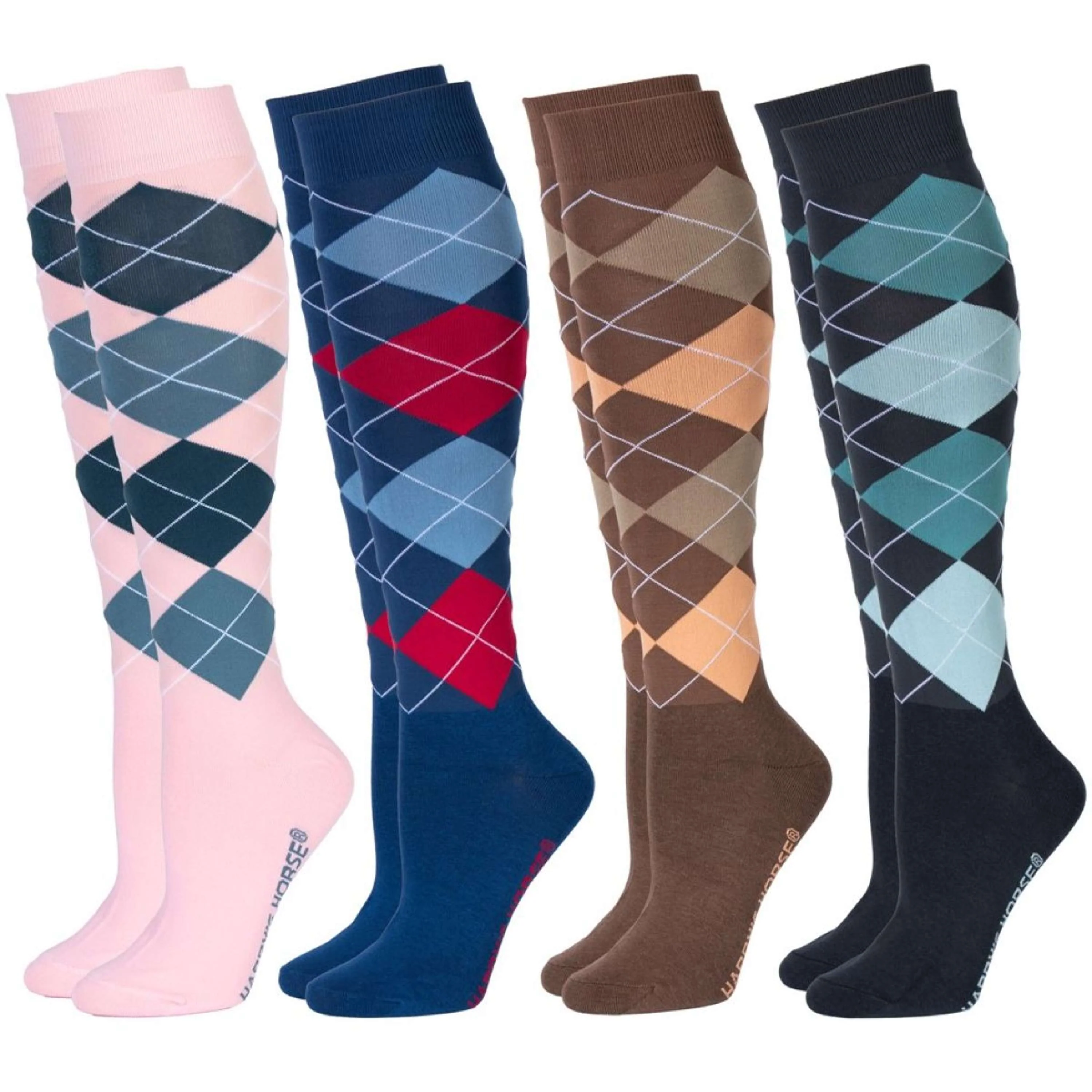 Harry's Horse Chaussettes Check Pink Dolphin - Image 2