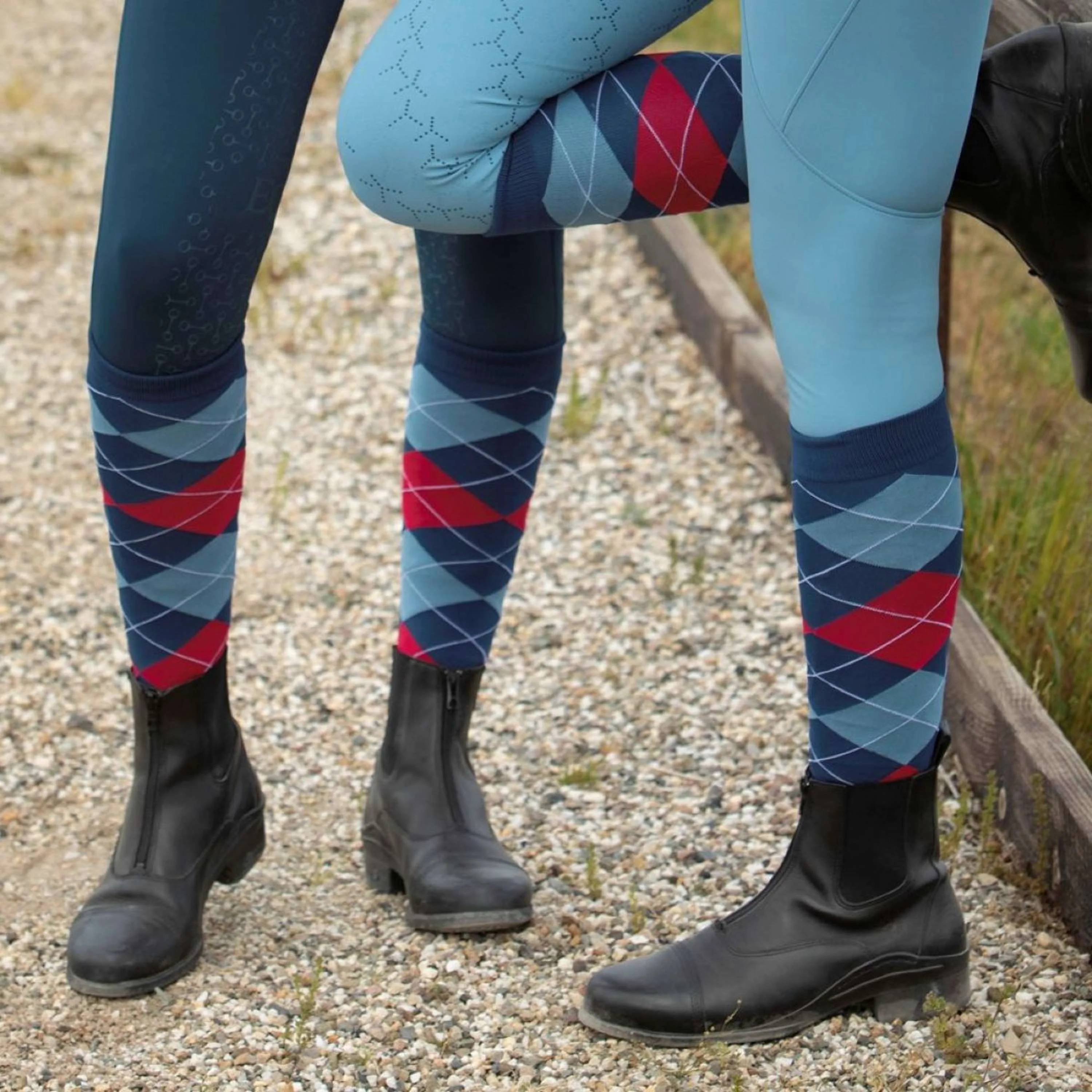 Harry's Horse Chaussettes Check Moonlit Ocean - Image 2