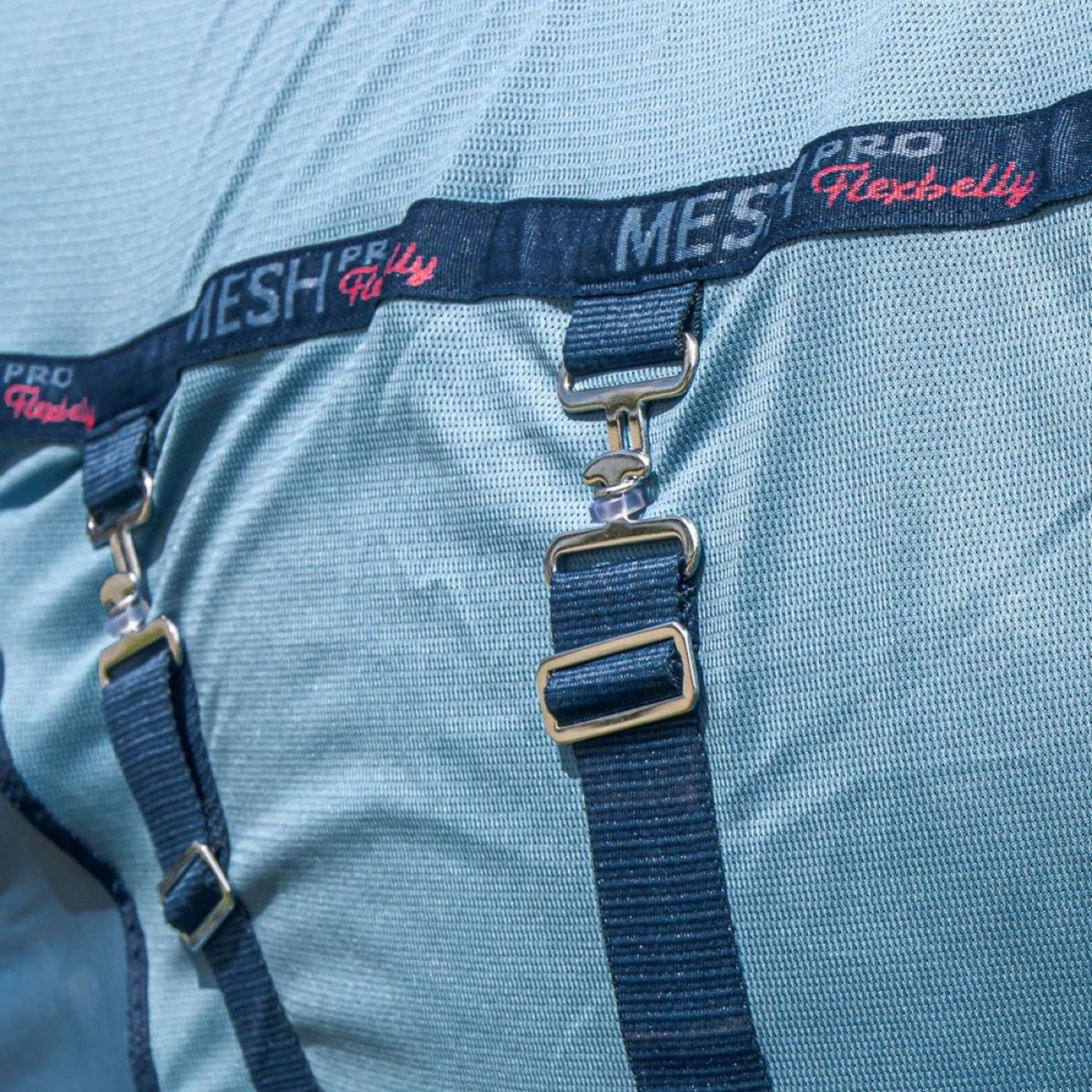 Harry's Horse Couverture Anti-Mouches Mesh-Pro Belly Bleu ciel - Image 3