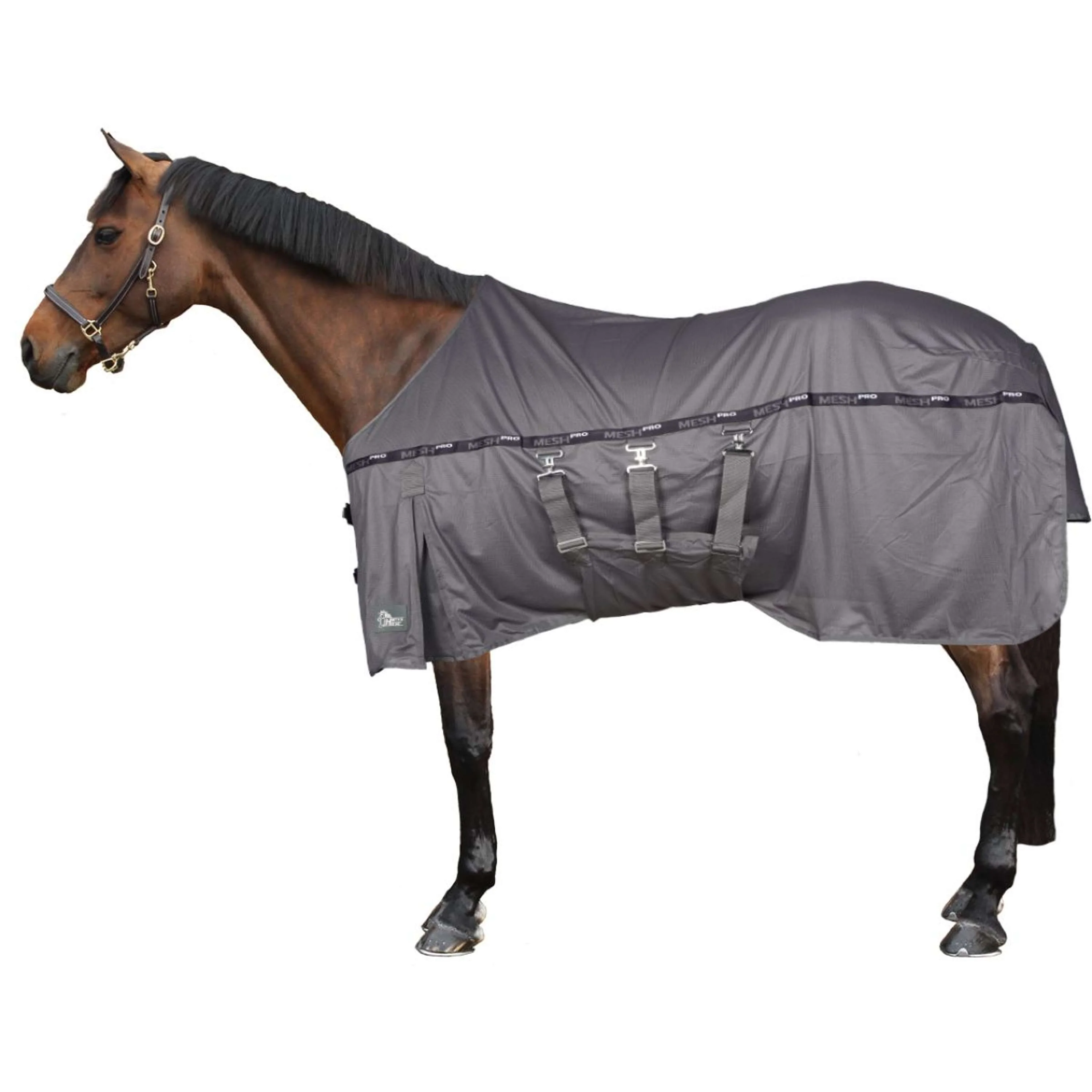Harry's Horse Couverture Anti-Mouches Mesh Pro Belly Gris - Image 2
