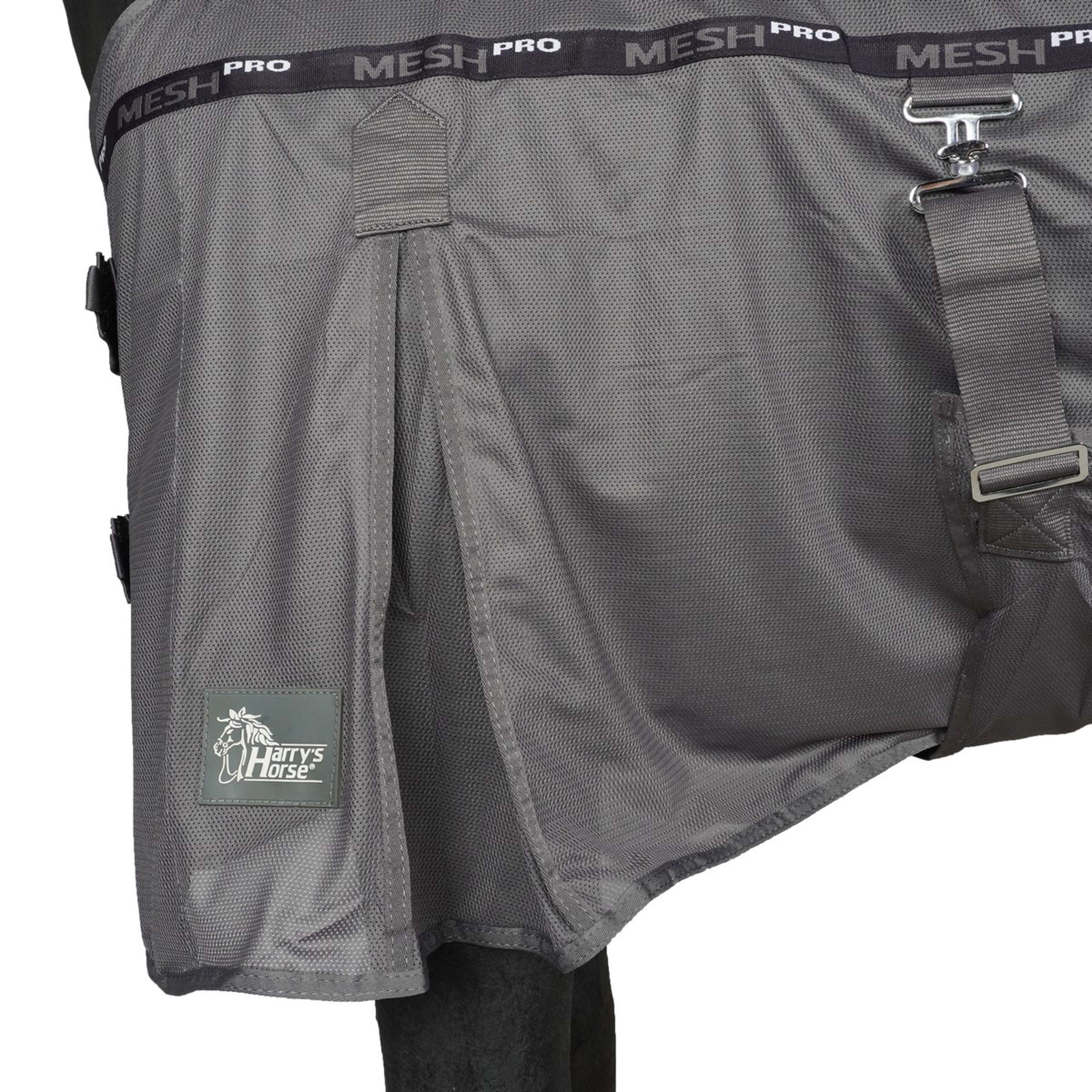 Harry's Horse Couverture Anti-Mouches Mesh Pro Belly Gris - Image 6