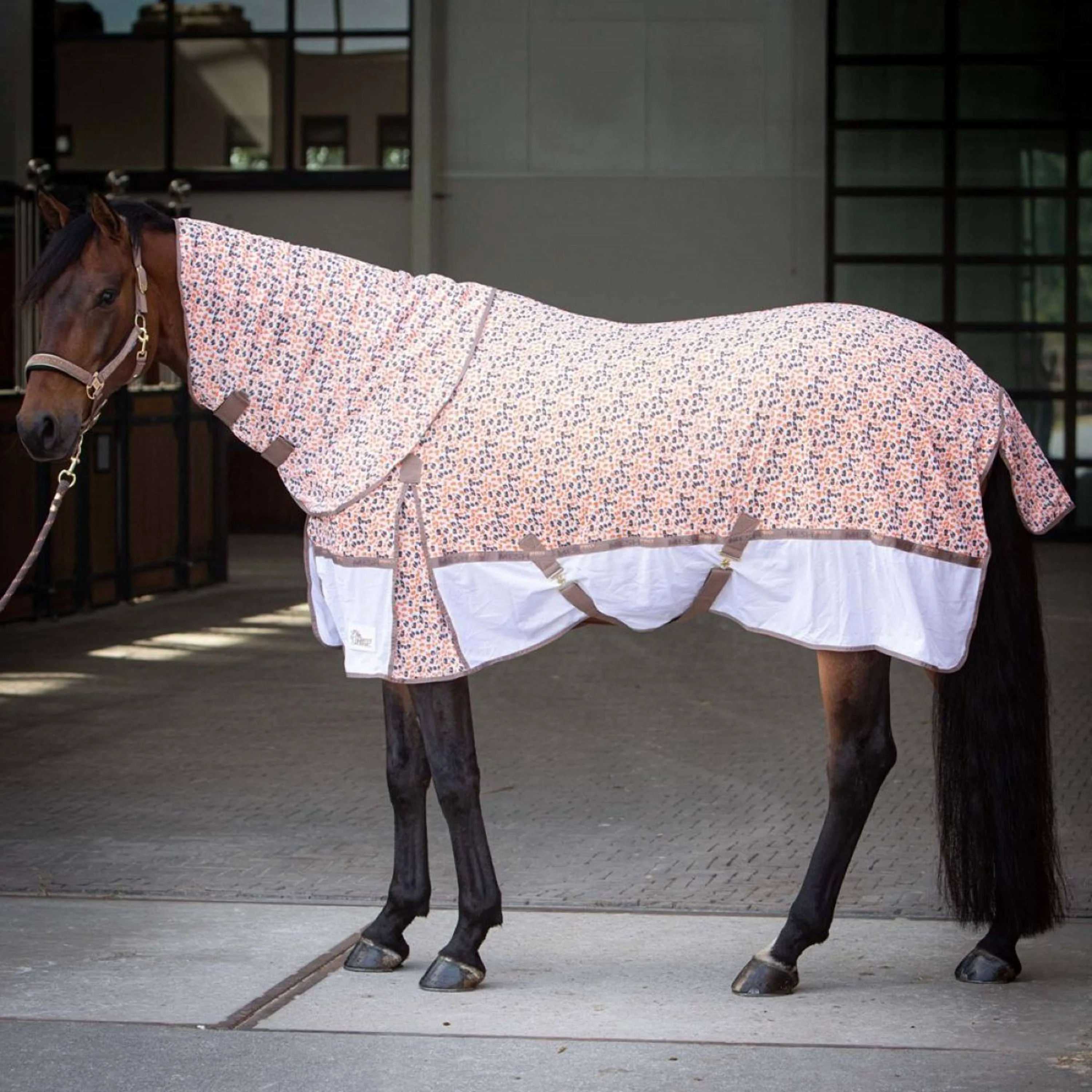 Harry's Horse Couverture Anti-Mouches Mesh-Pro Camo Taupe Gris - Image 2