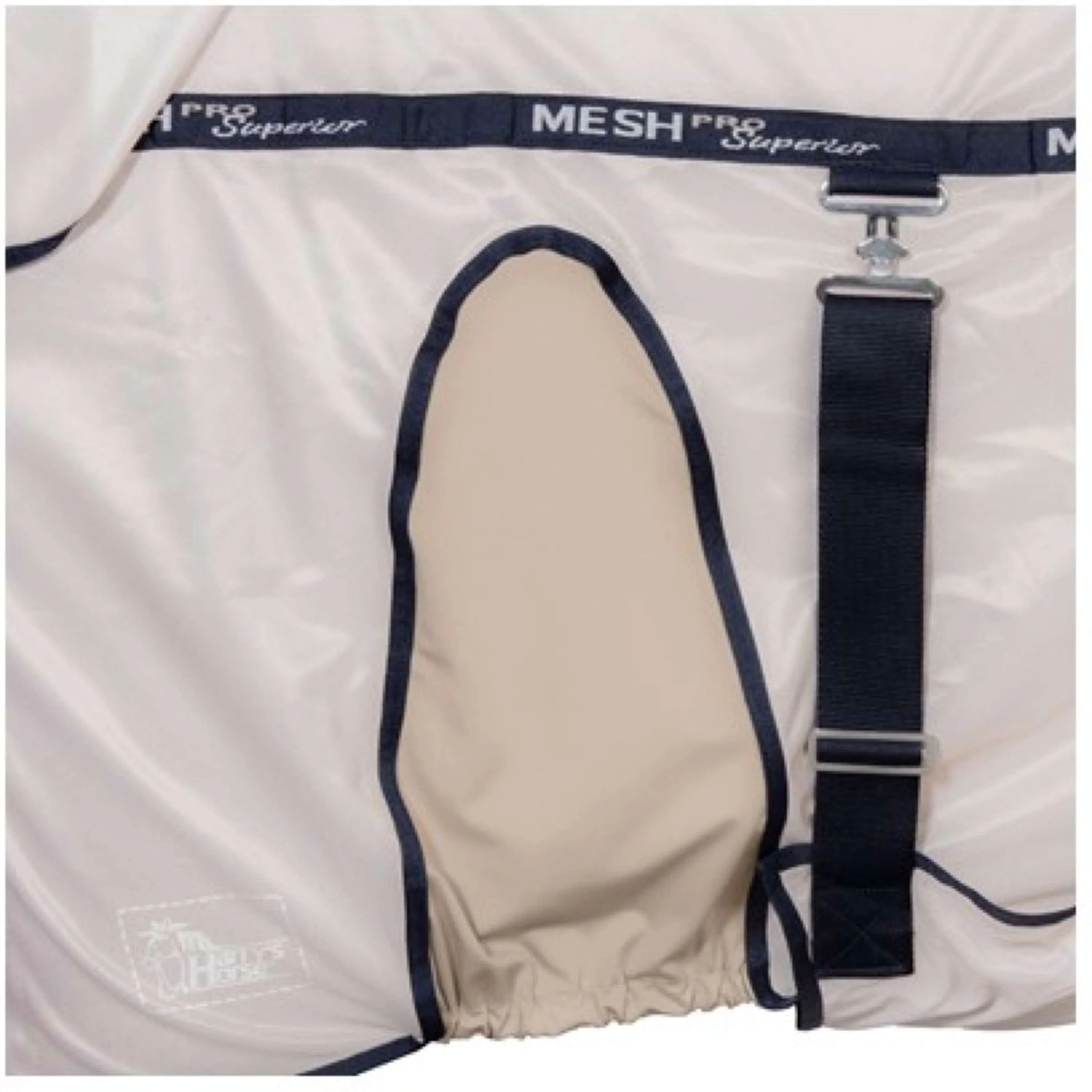 Harry's Horse Couverture Anti-Mouches Mesh Pro Superior avec Couvre-cou Taupe - Image 2
