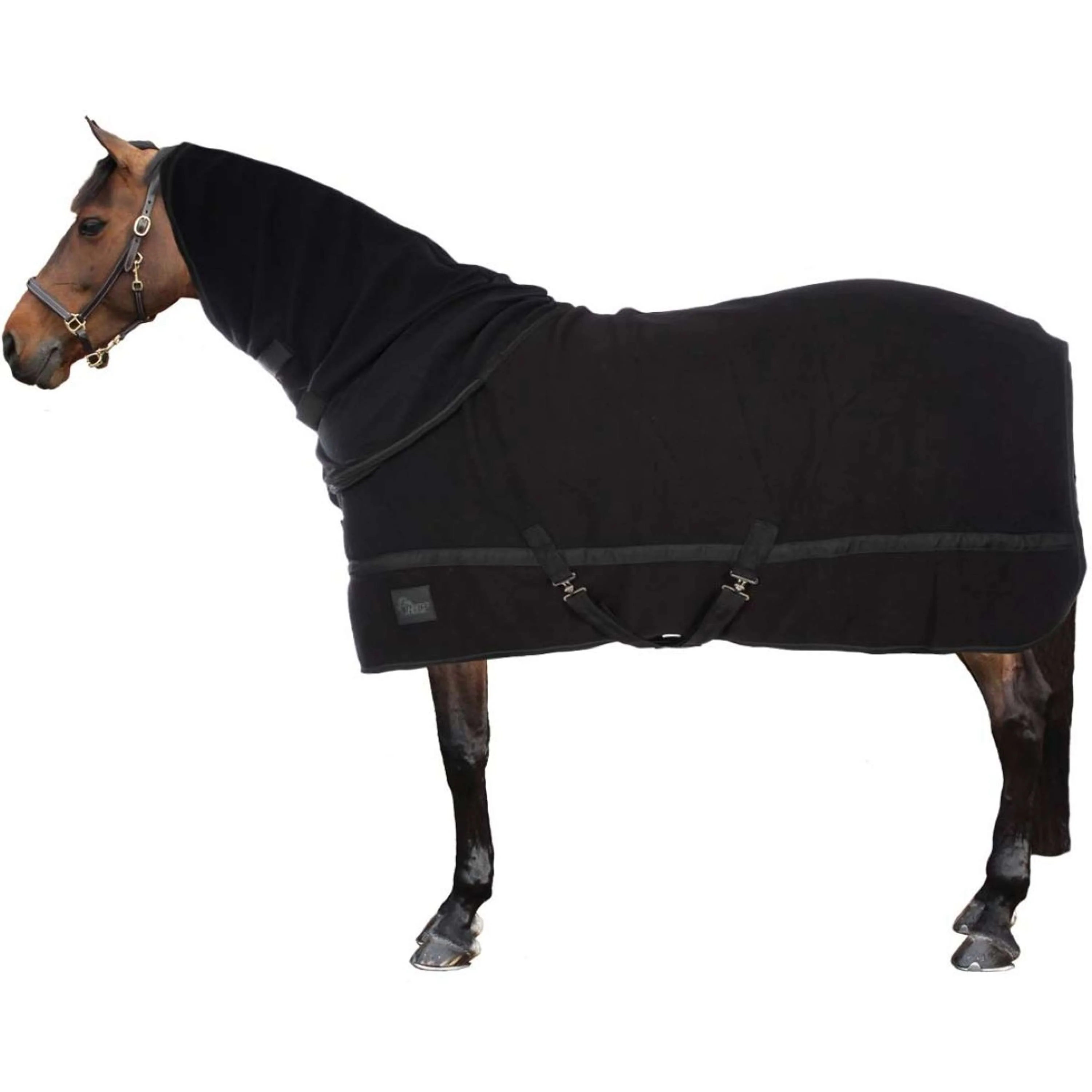 Harry's Horse Couverture Polaire avec Col Enroulable Noir - Image 3