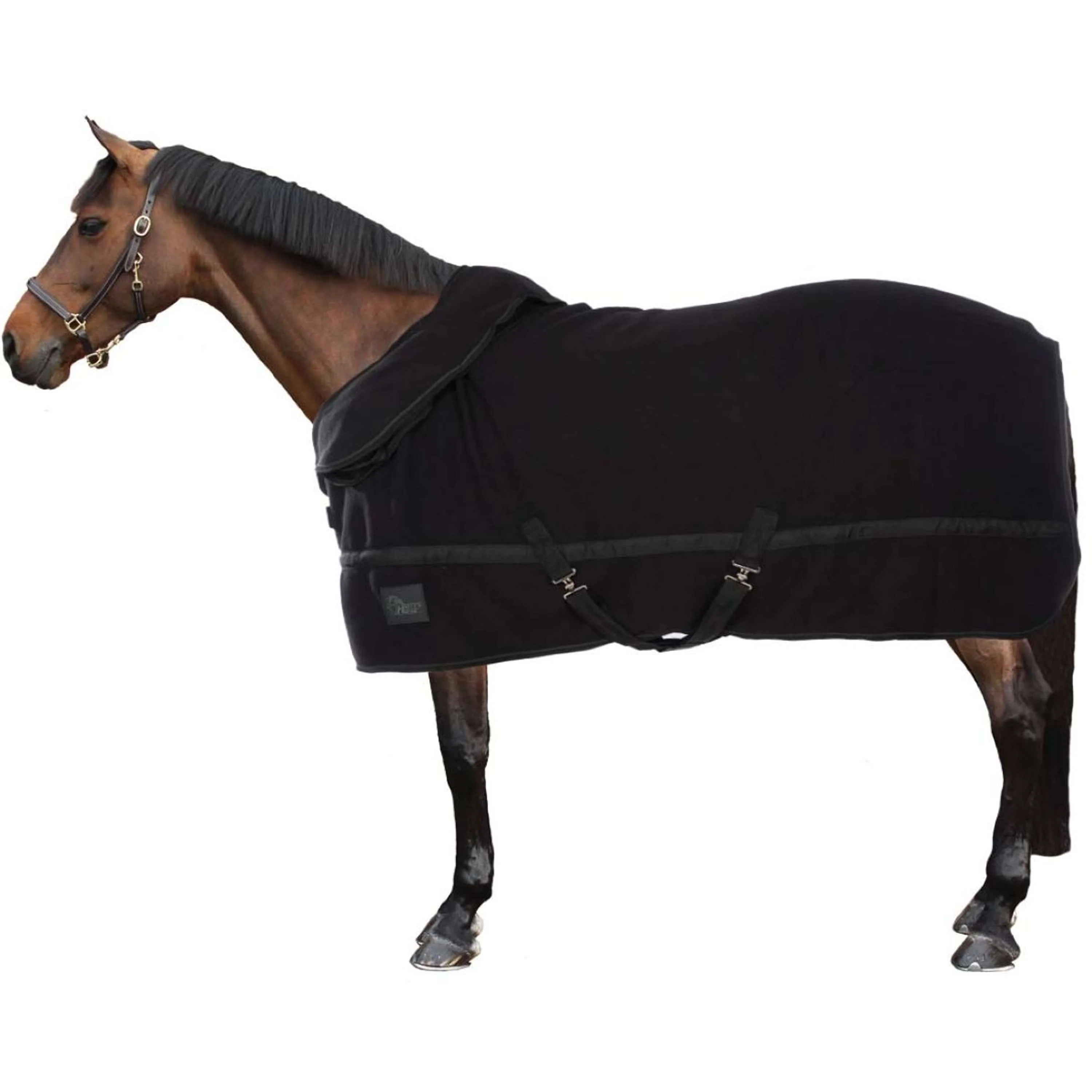 Harry's Horse Couverture Polaire avec Col Enroulable Noir - Image 4
