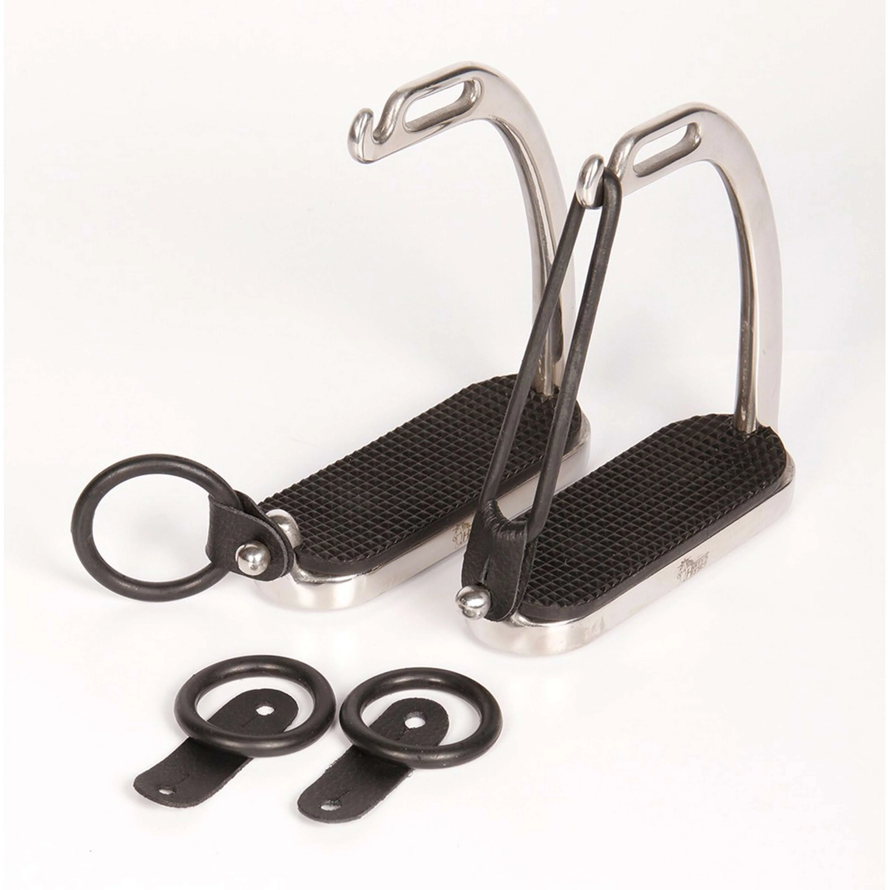 Harry's Horse Cuir et Caoutchouc pour Colliers de Sécurité Noir - Image 2