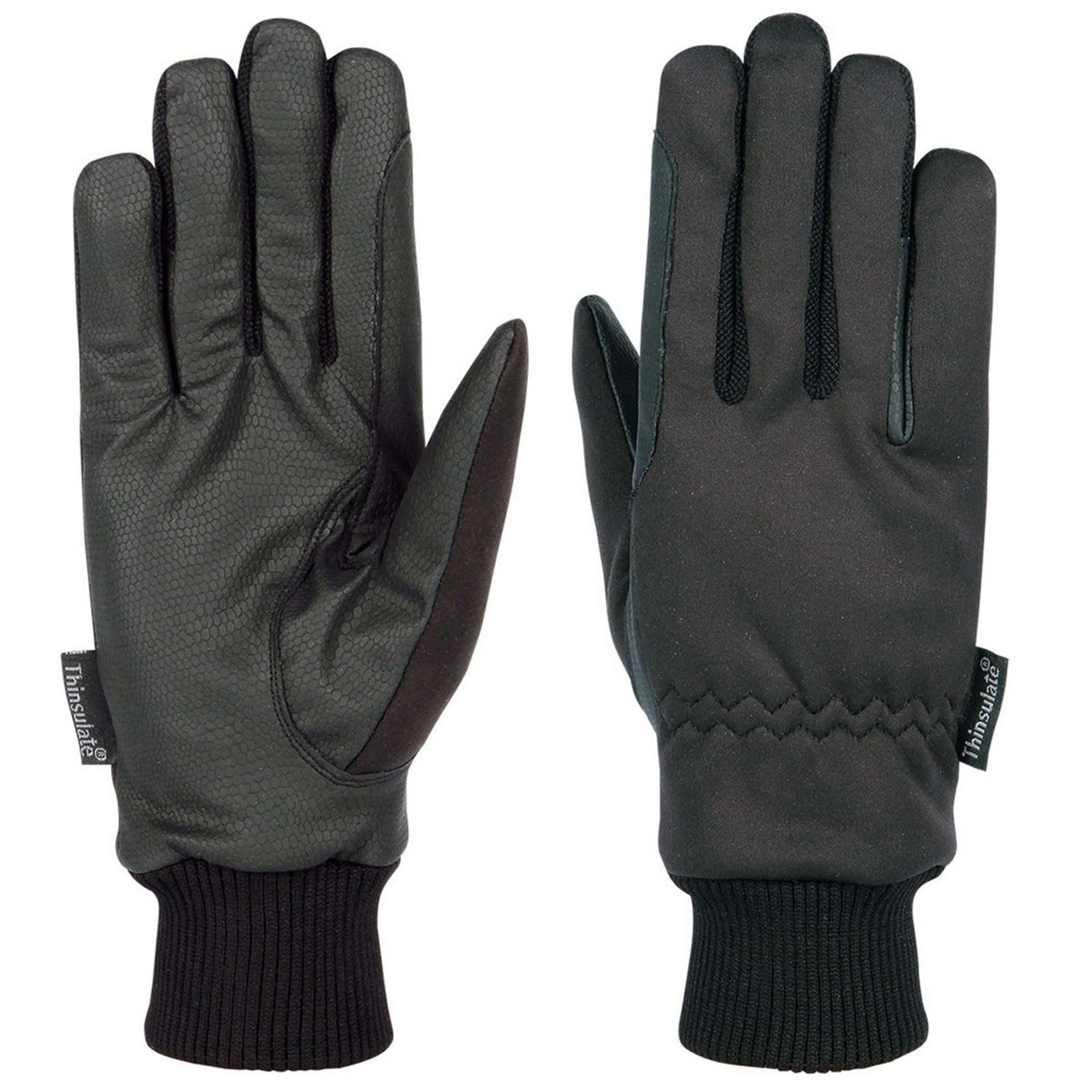 Harry's Horse Gants d'Équitation Adhérence Excellente Hiver Noir - Image 2
