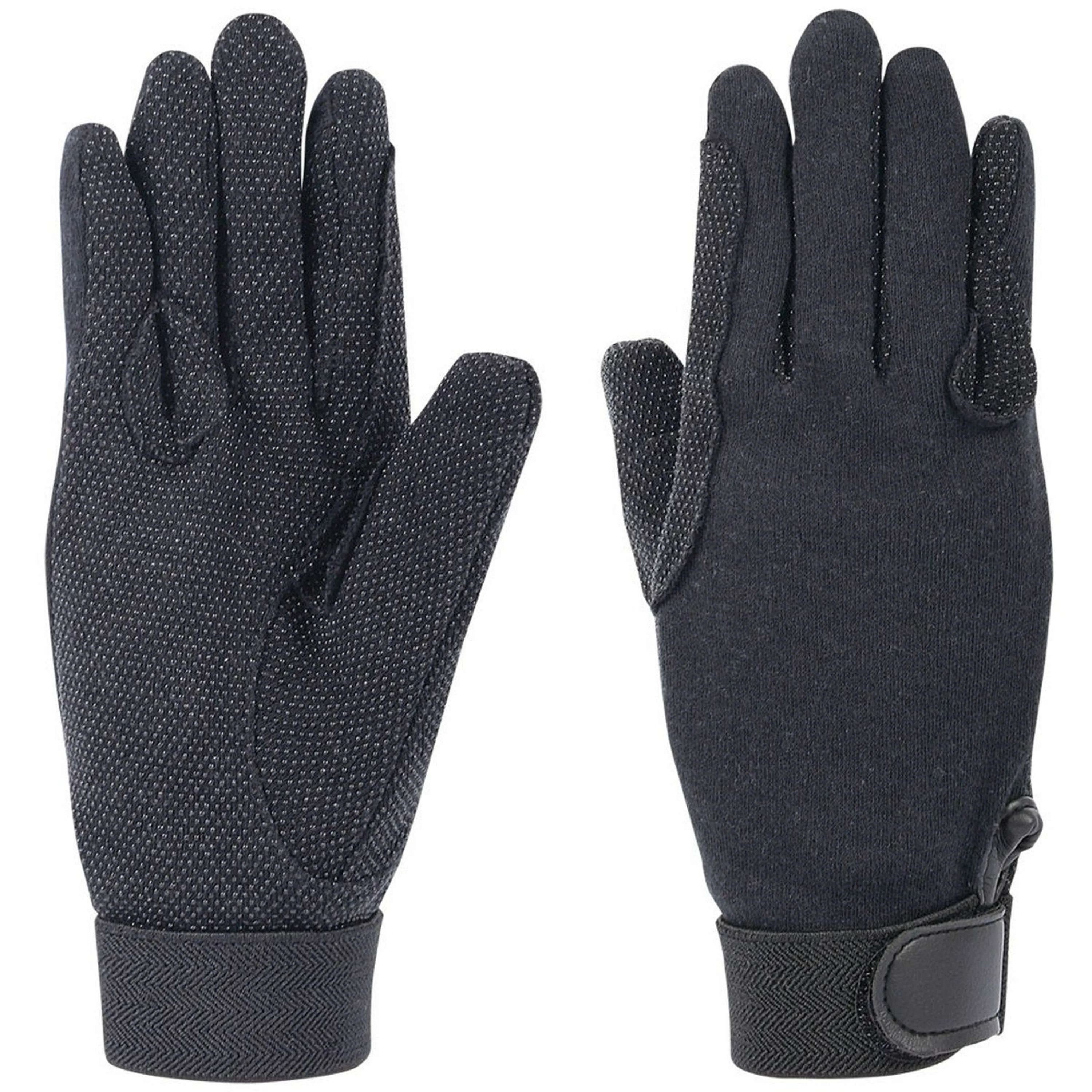 Harry's Horse Gants d'Équitation Coton Noir - Image 2