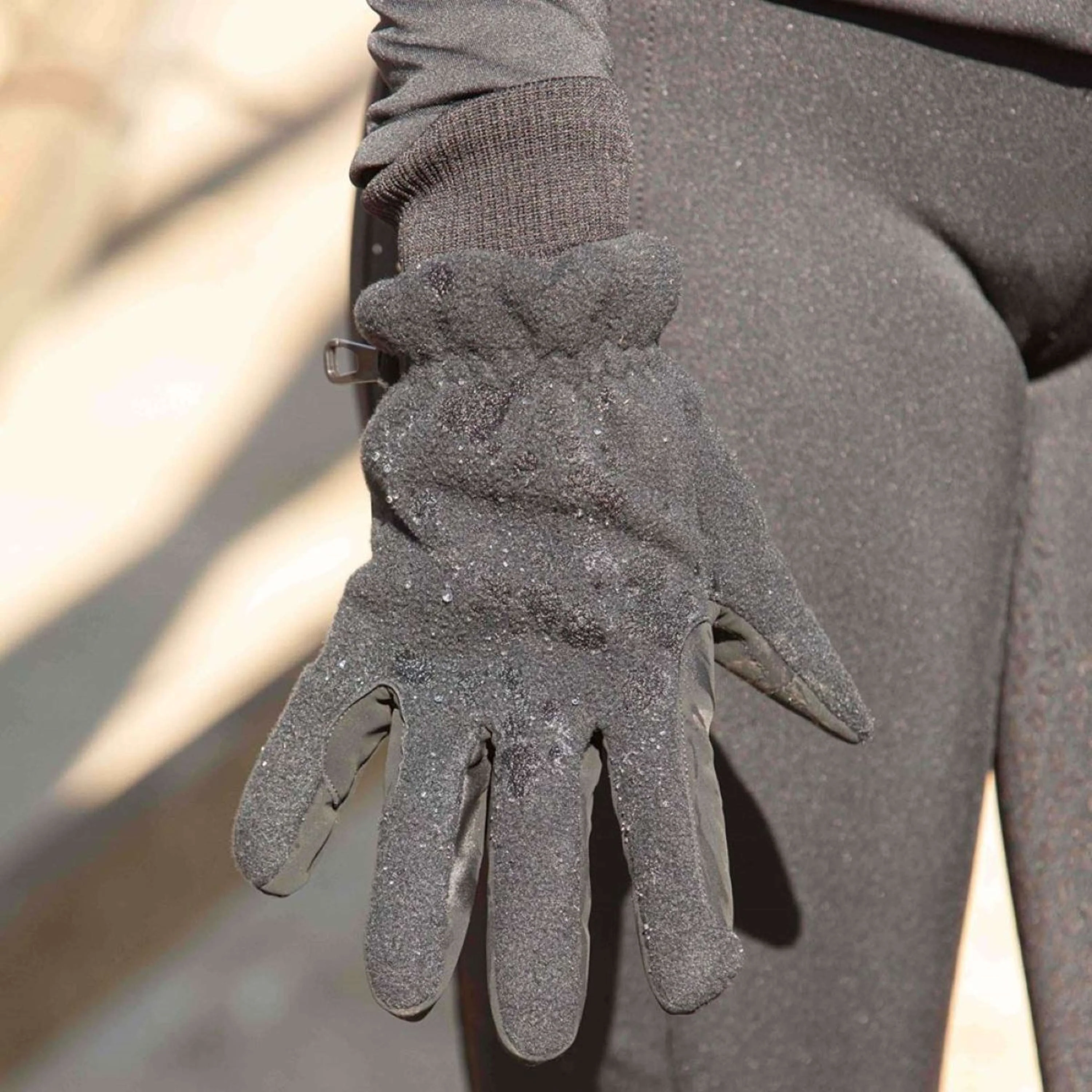 Harry's Horse Gants d'Équitation Fleece Waterproof Hipora Noir - Image 2