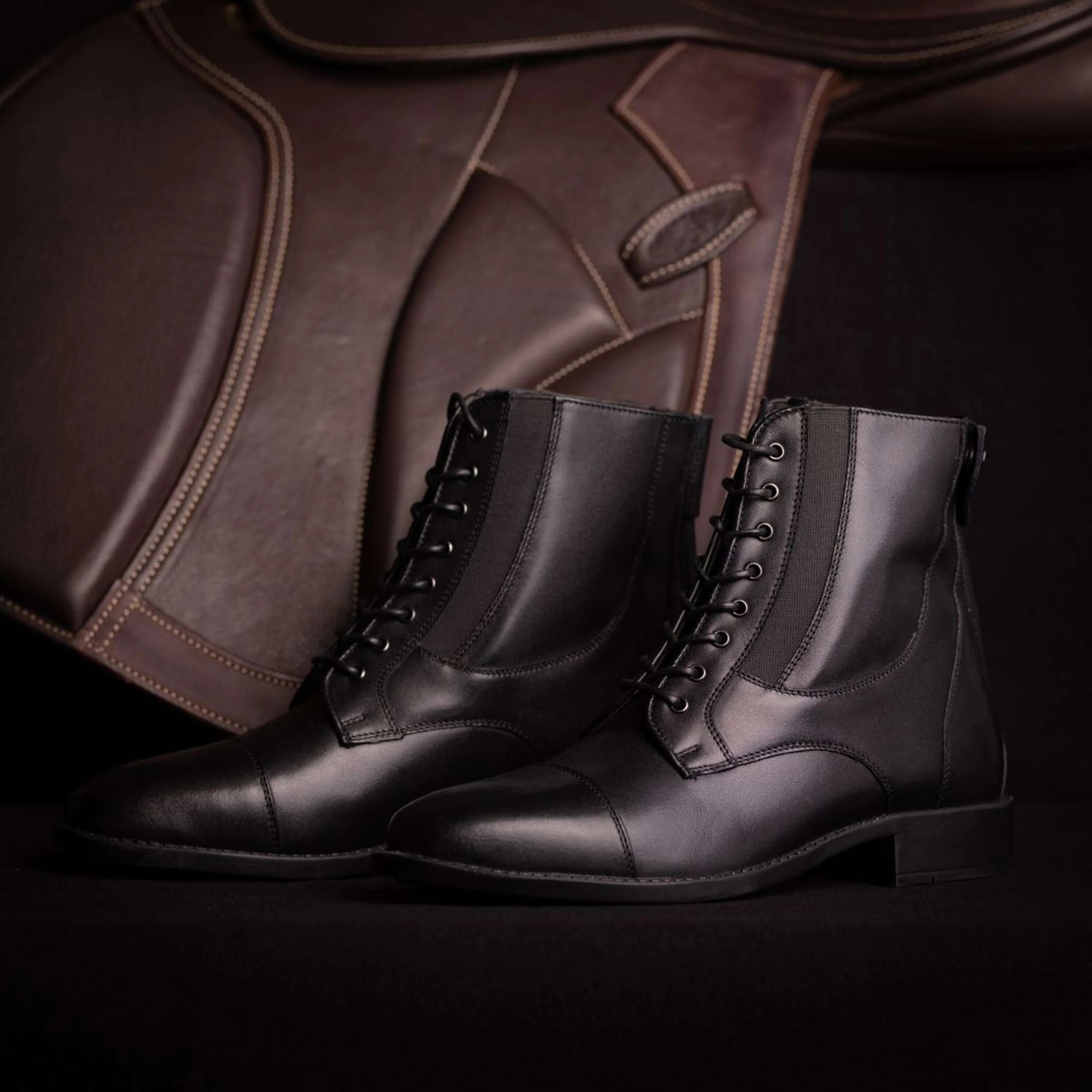 Harry's Horse Jodhpurs Nice Cuir Noir - Image 4