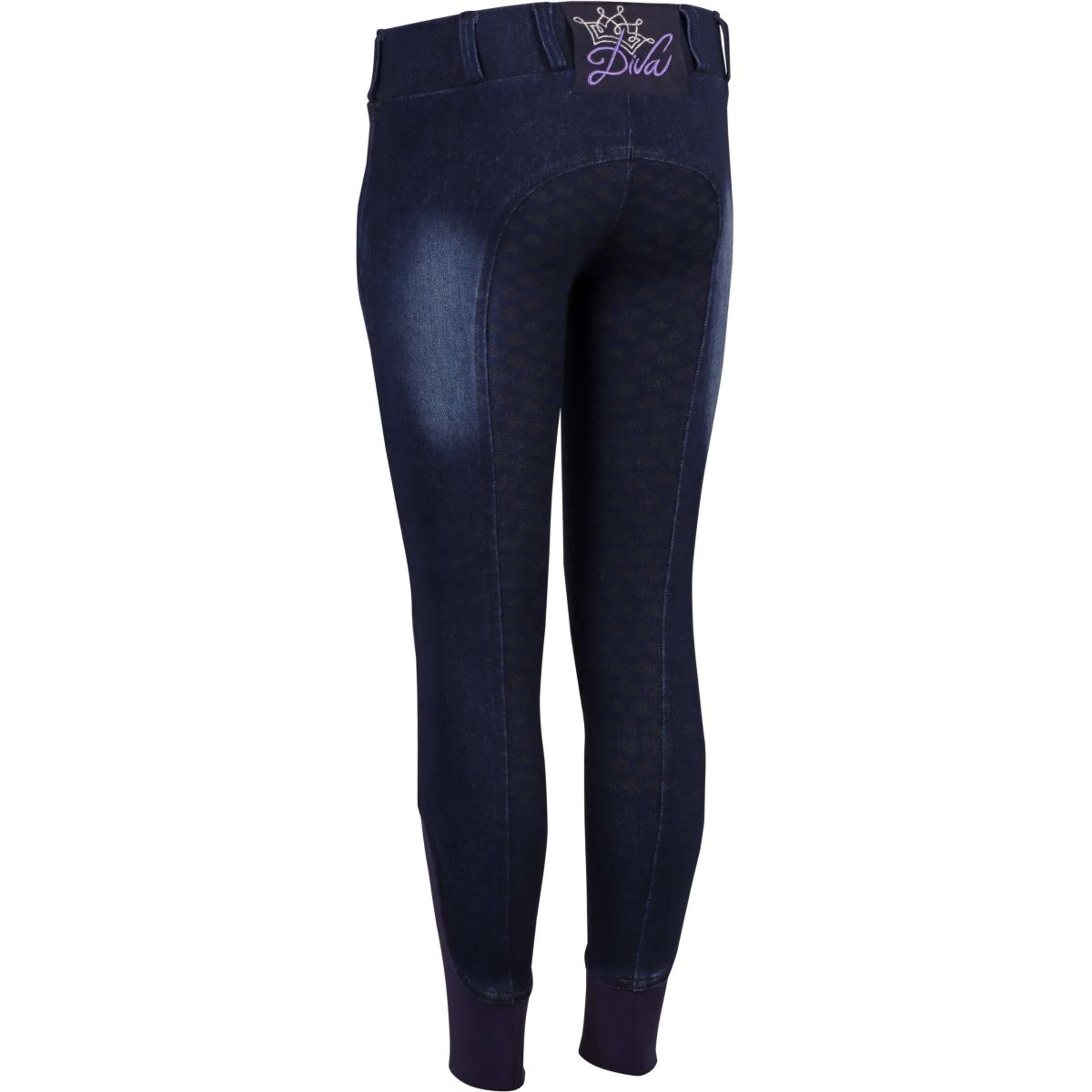 Harry's Horse Legging d'Équitation Diva Violet Full Grip Denim - Image 2