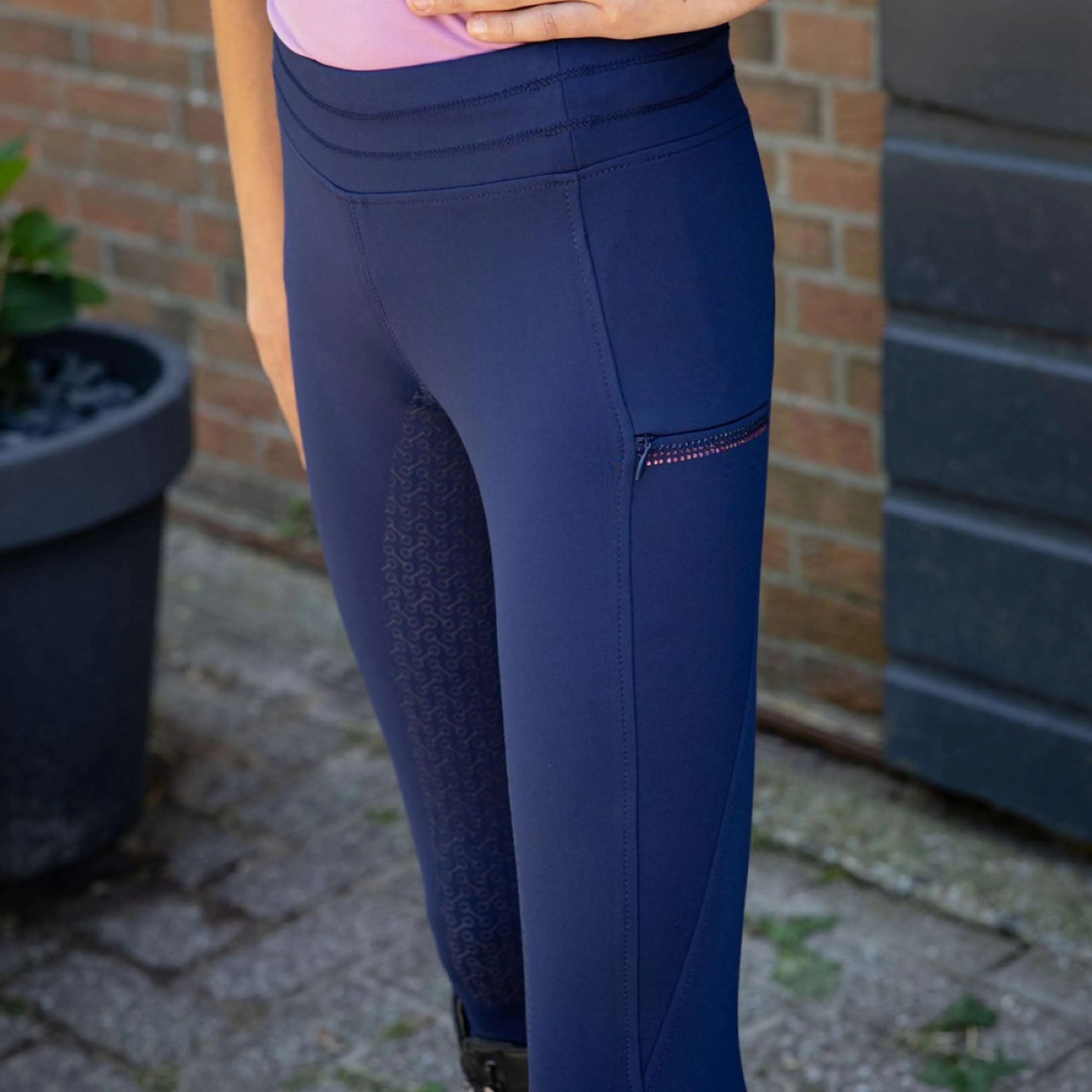 Harry's Horse Legging d'Équitation Equitights Denici Cavalli Purple Passion Full Grip Peacoat - Image 2