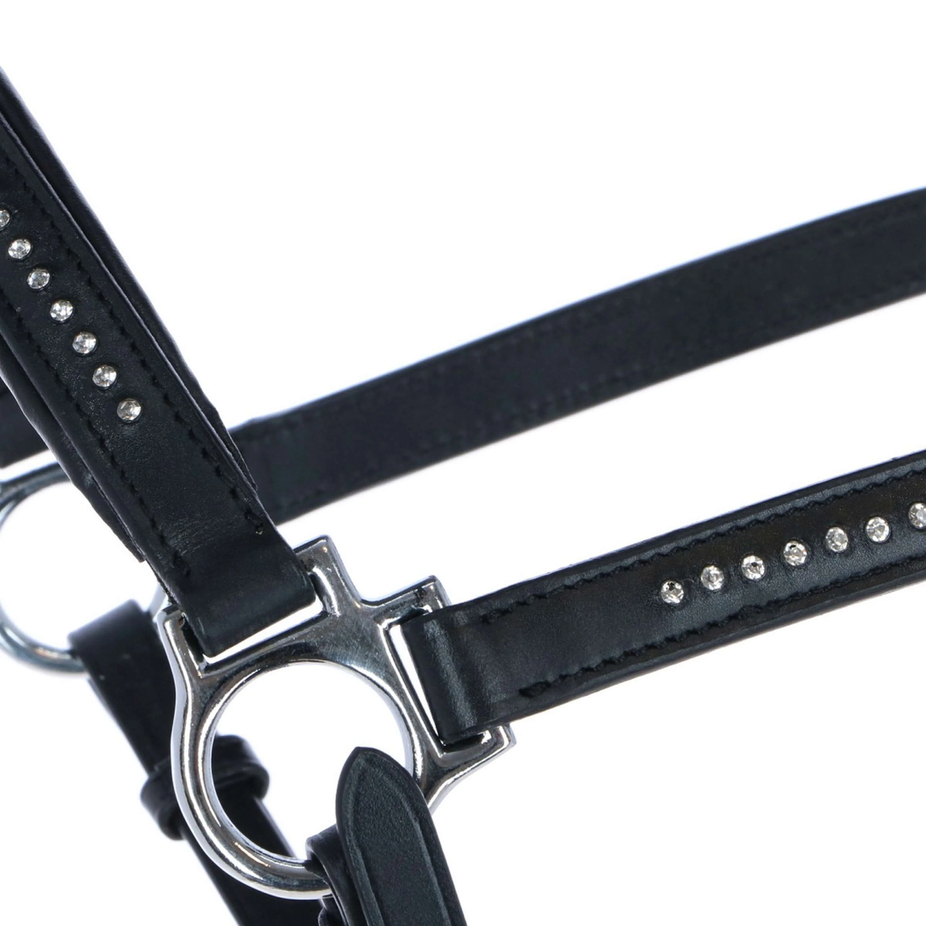 Harry's Horse Licol Finesse Crystal Cuir Noir - Image 2
