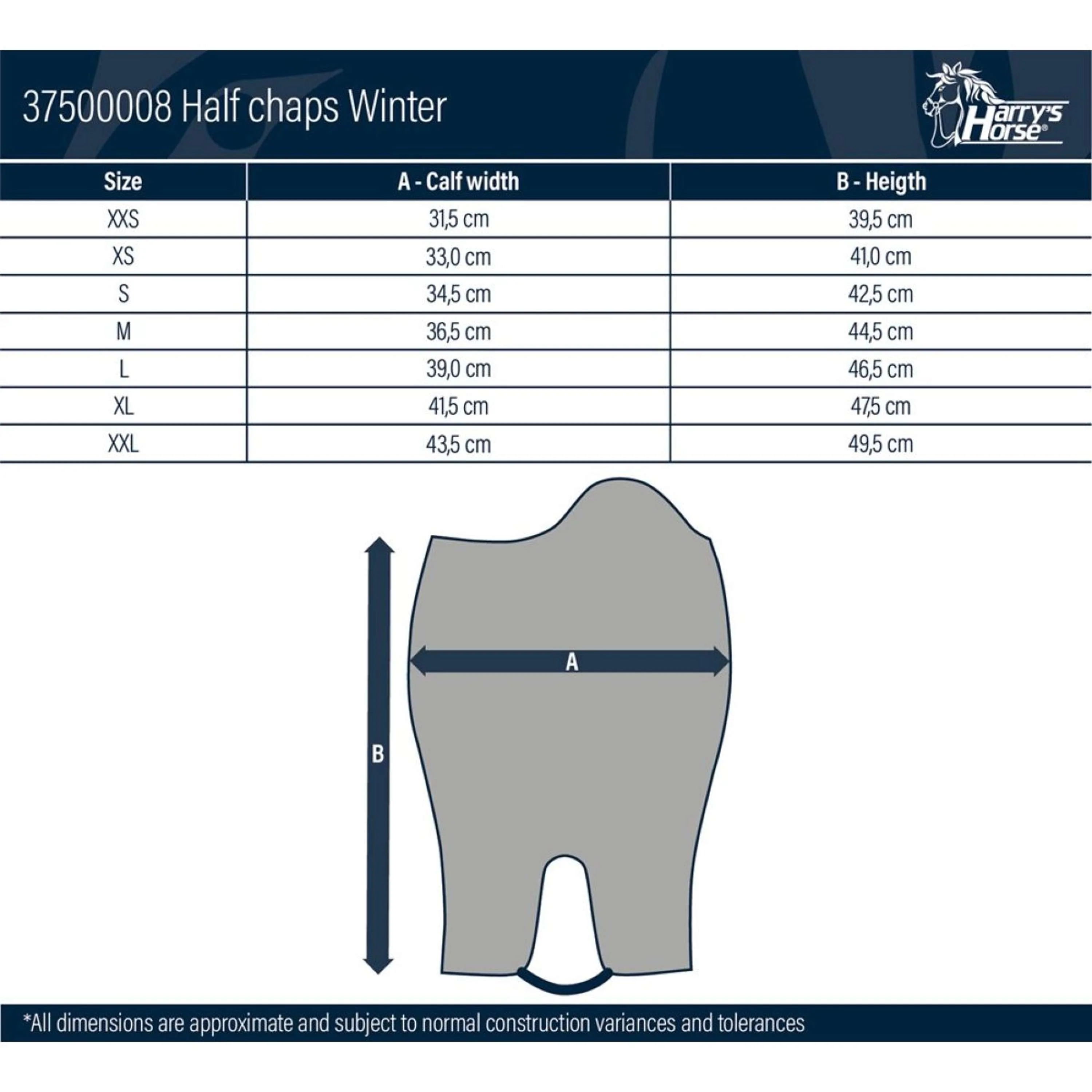 Harry's Horse Mini Chaps Winter Noir - Image 5
