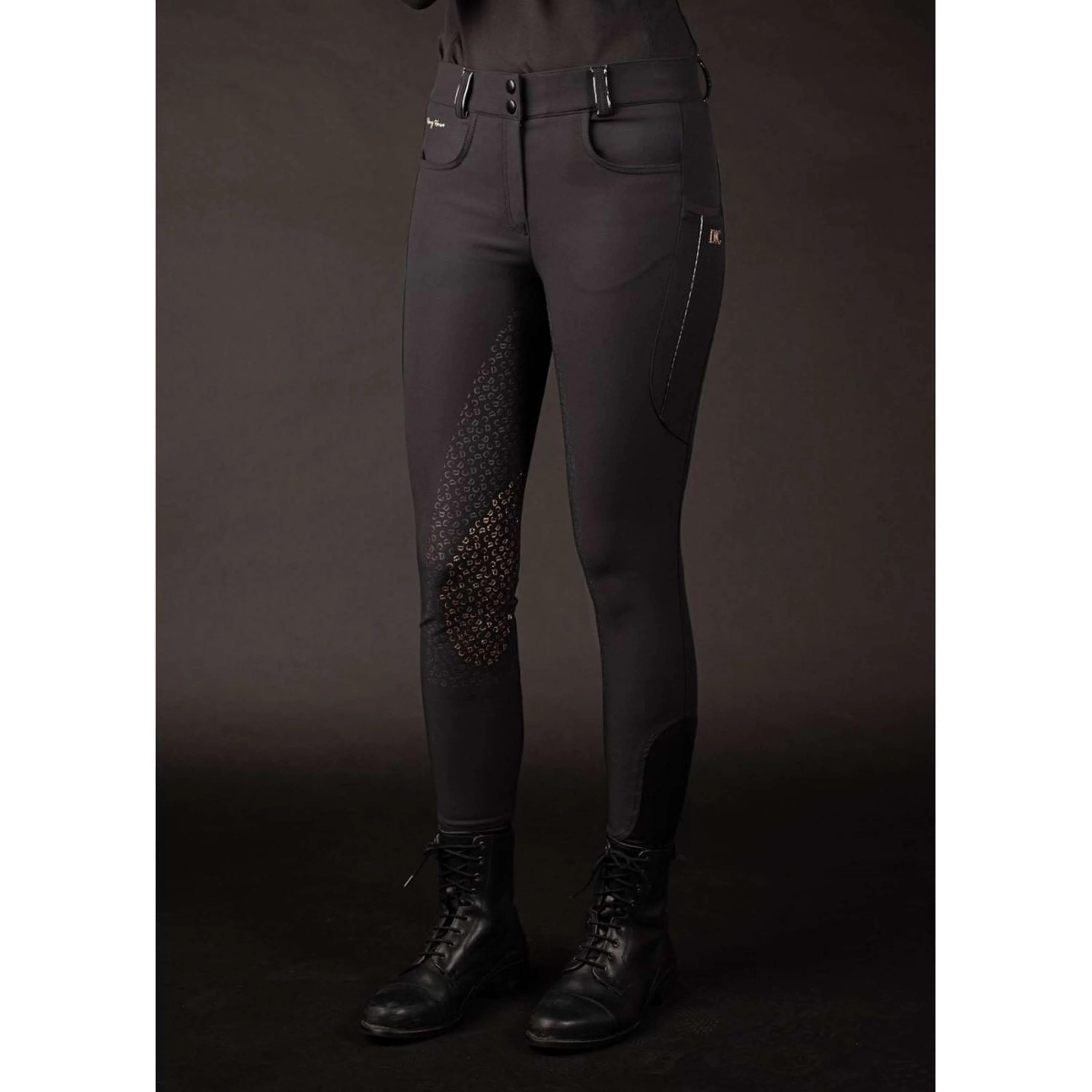 Harry's Horse Pantalon d'Équitation Denici Cavalli Stardust Full Grip Noir - Image 3