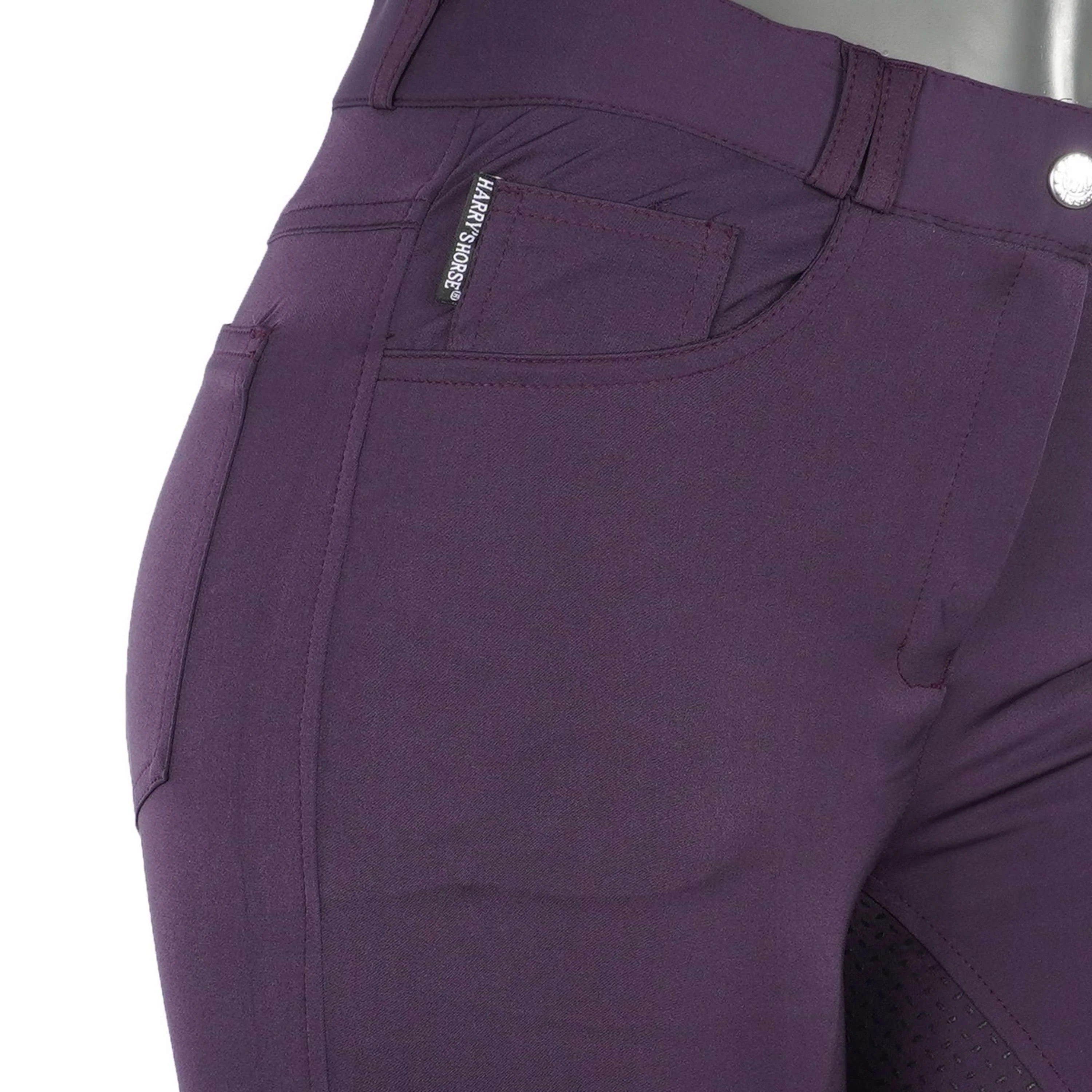 Harry's Horse Pantalon d'Équitation Redwood Full Grip Violet - Image 8