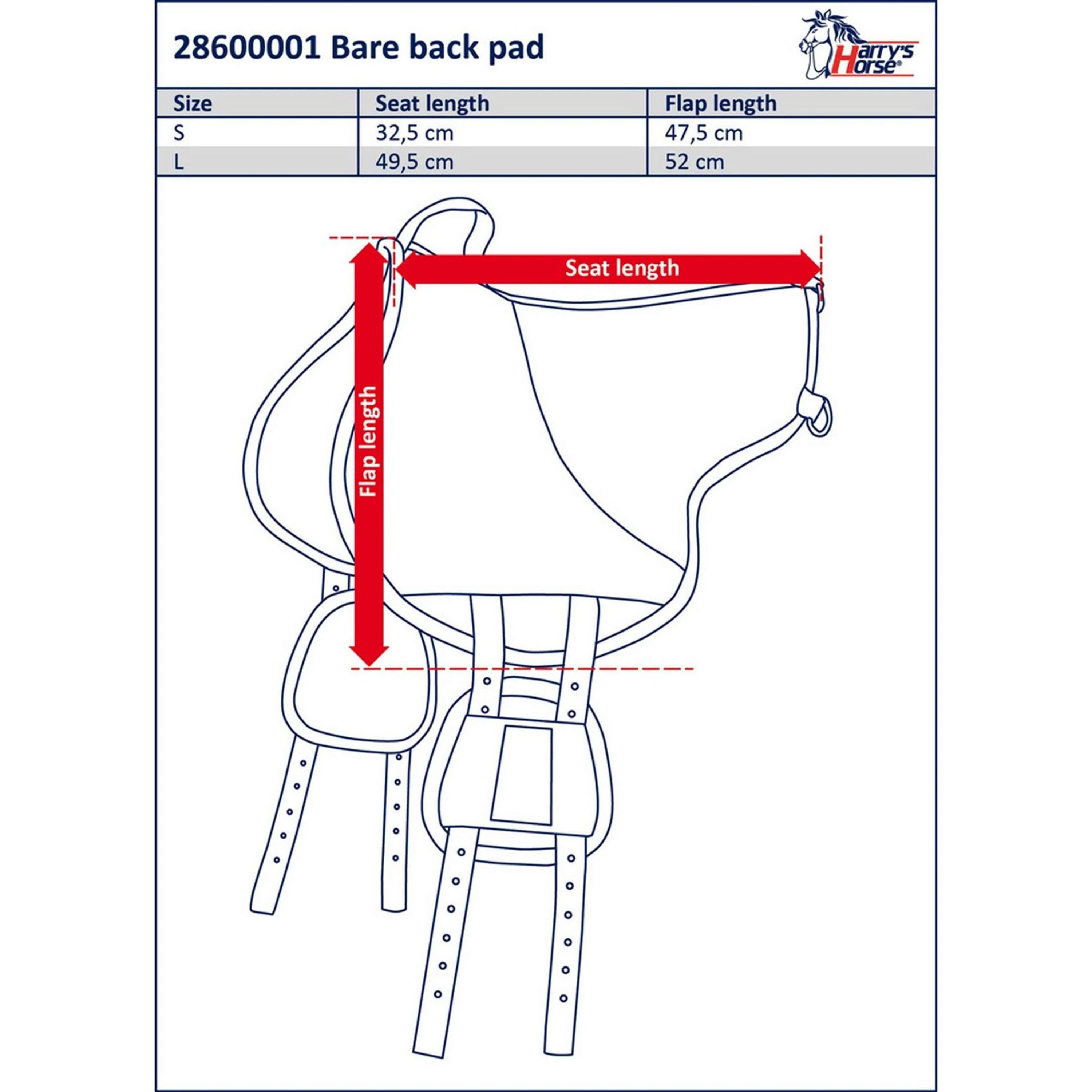Harry's Horse Tapis de Monte à Cru Noir - Image 3