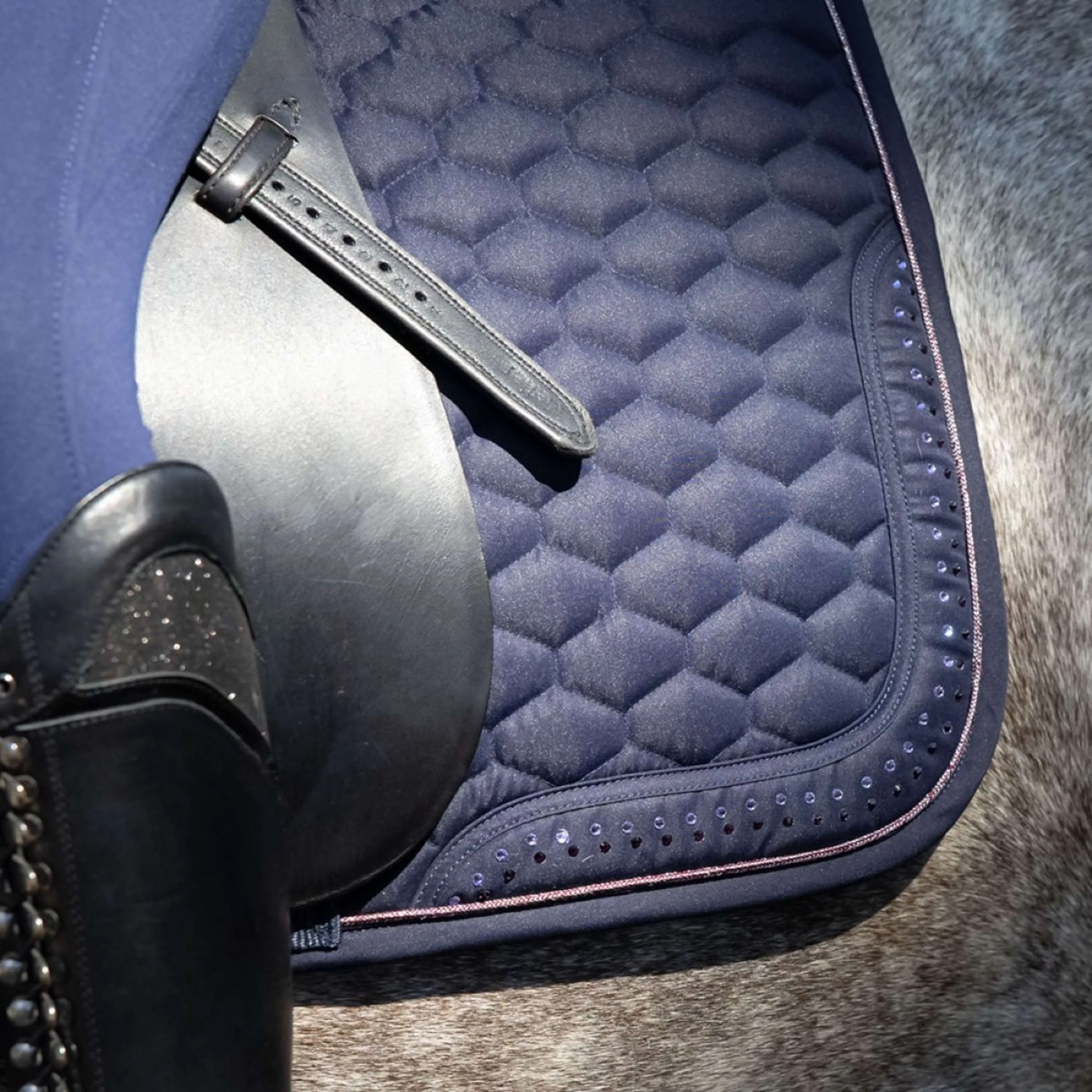 Harry's Horse Tapis de Selle Denici Cavalli Purple Passion Polyvalent Peacoat - Image 2