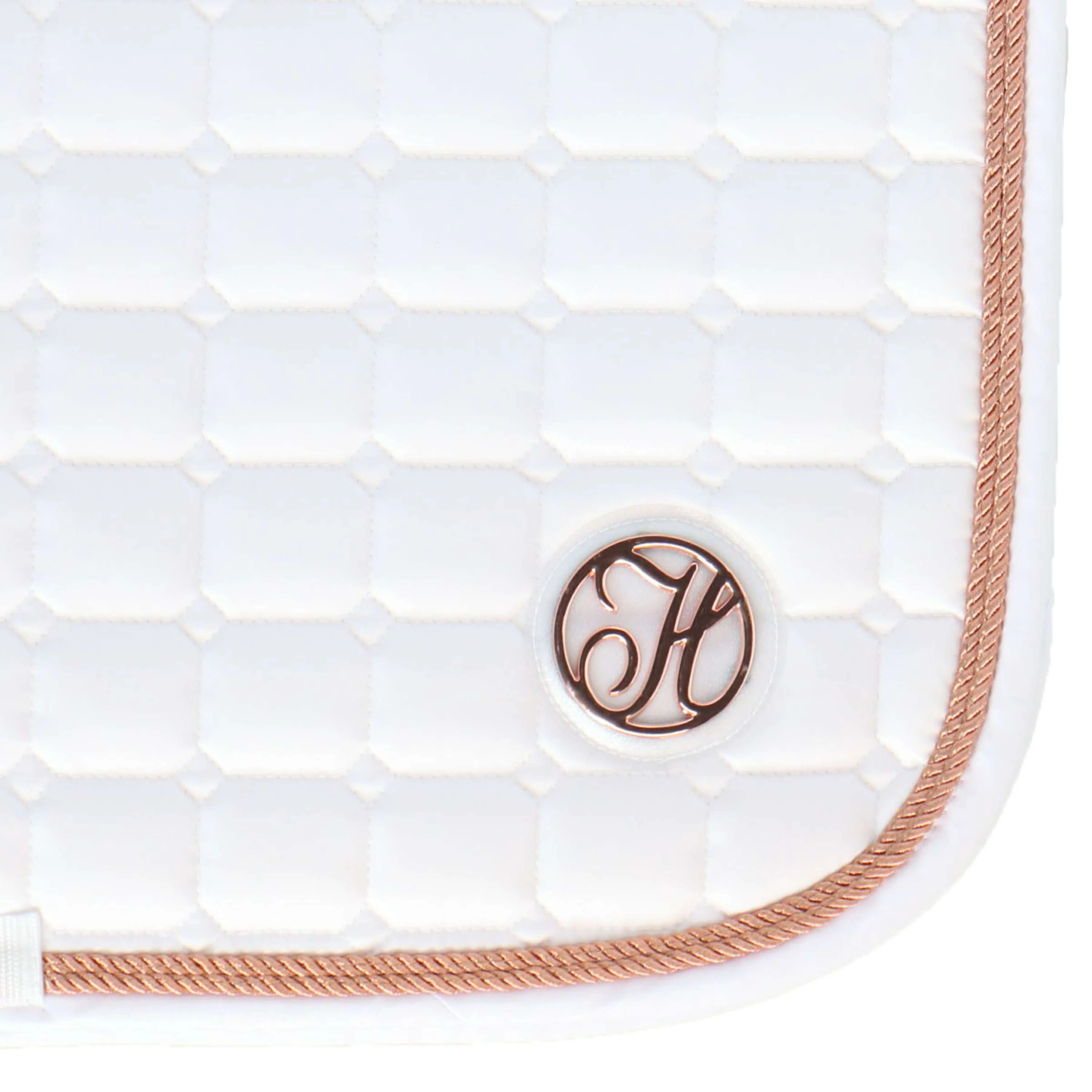 Harry's Horse Tapis de Selle Reverso Logo Competition Dressur Blanc/Rosegold - Image 5