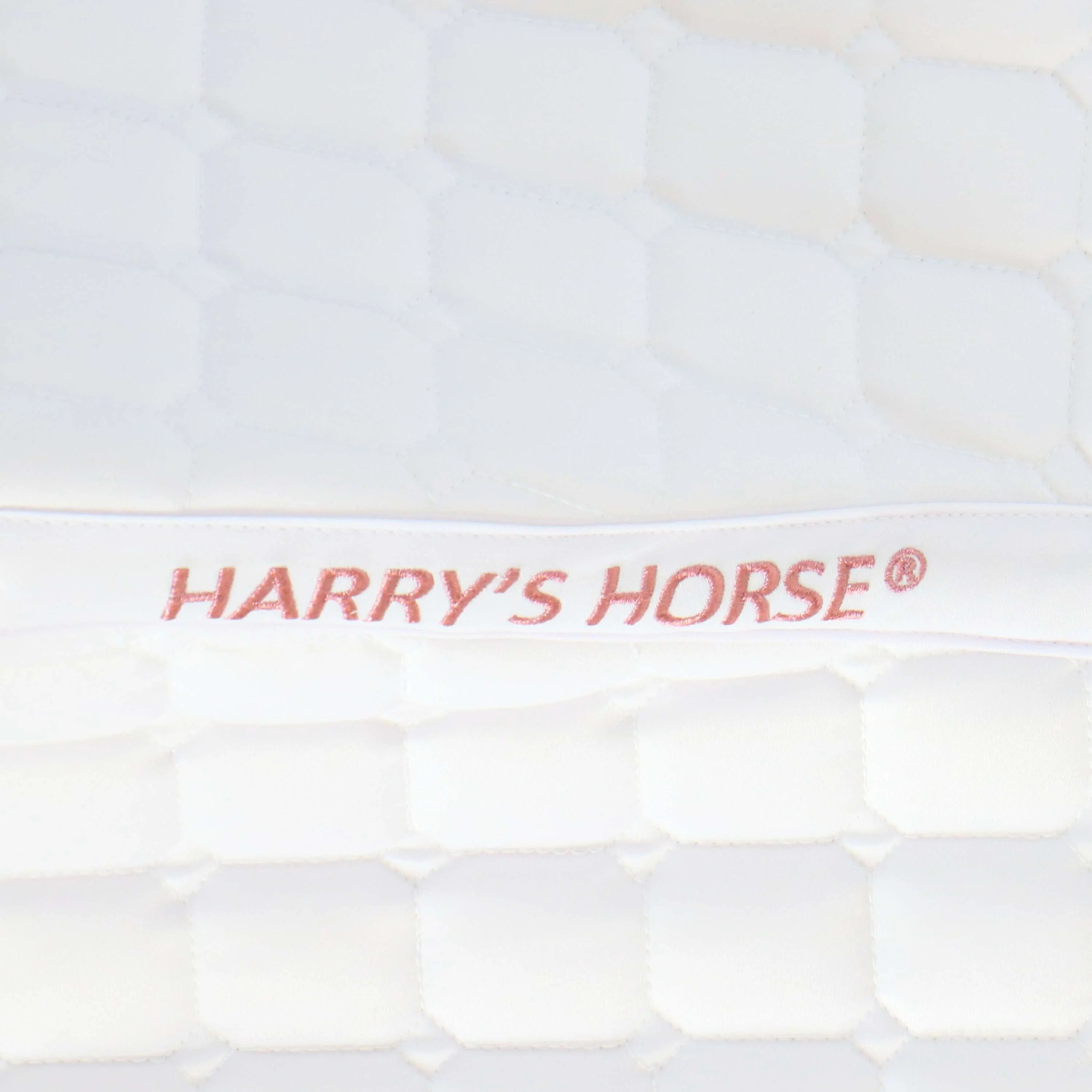 Harry's Horse Tapis de Selle Reverso Logo Competition Polyvalent Blanc/Rosegold - Image 6