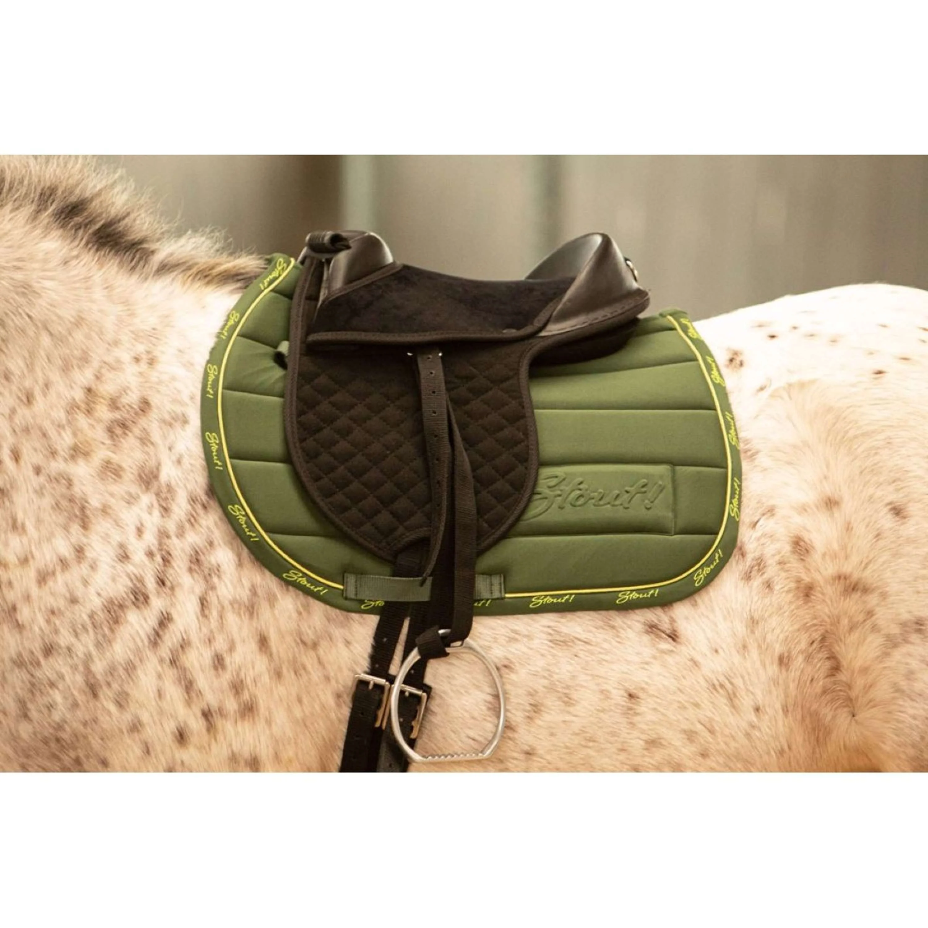 Harry's Horse Tapis de Selle STOUT! Lime Armée Verte - Image 2