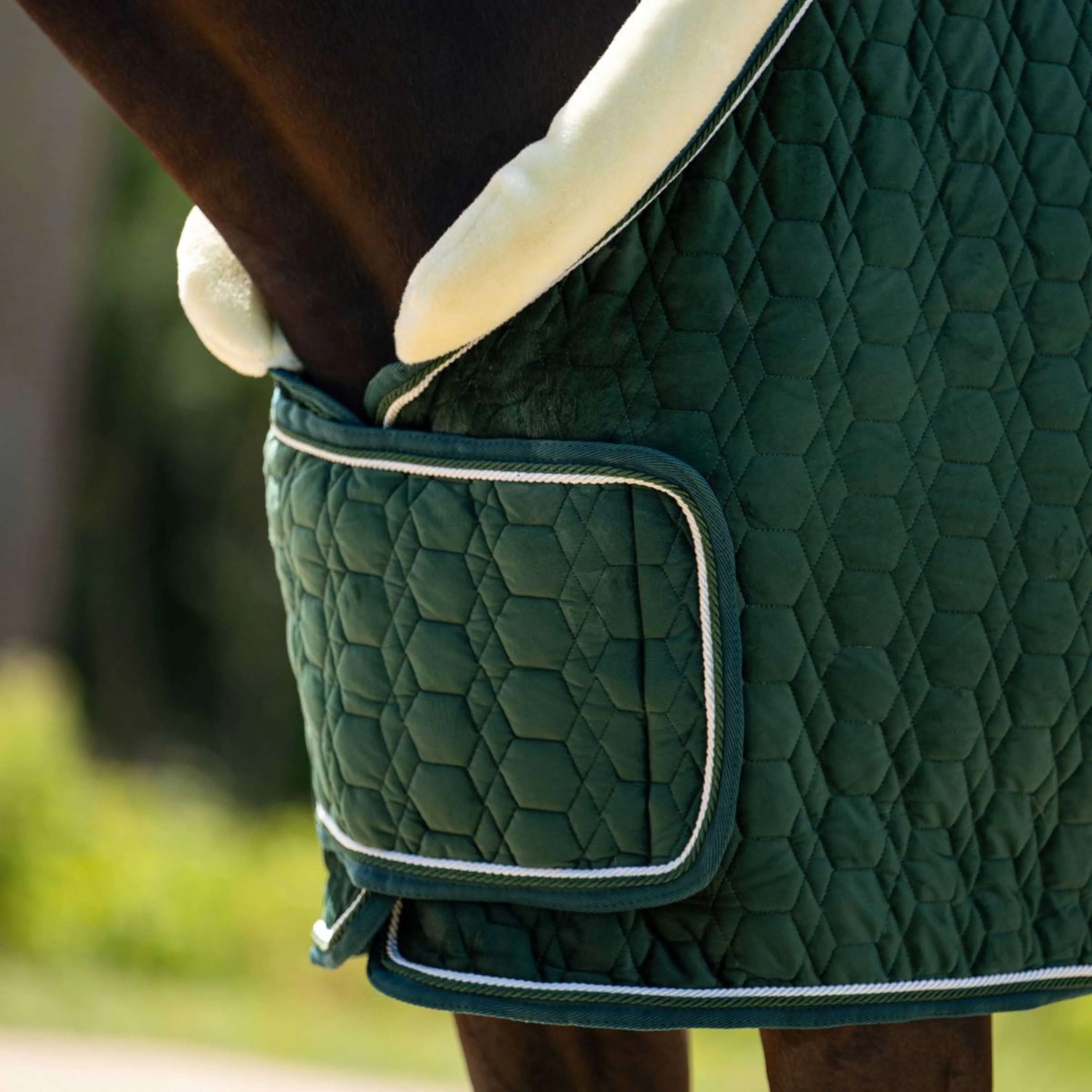 HB Ruitersport Couverture de Concours Special Peach Forest Green - Image 5