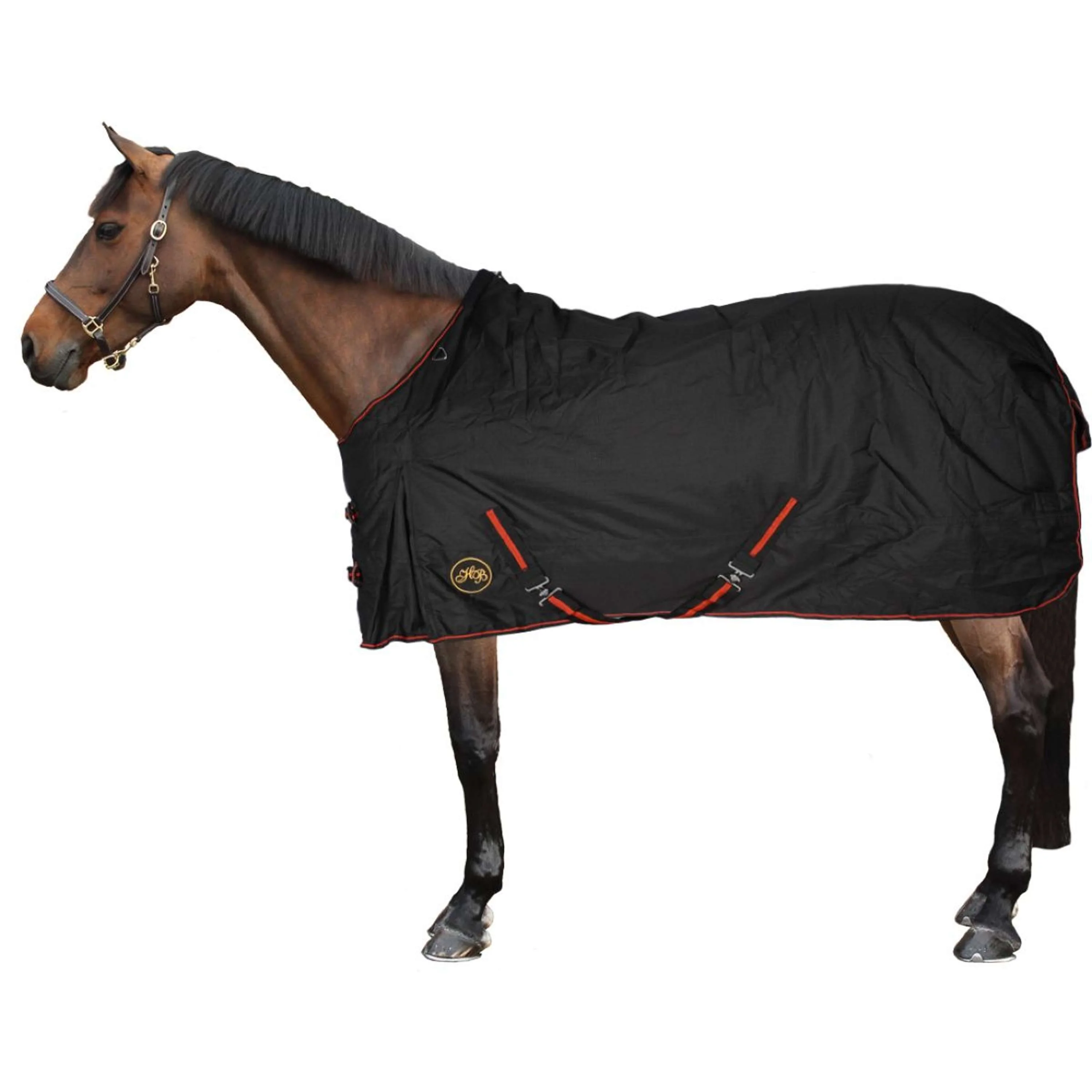 HB Couverture d'Extérieur Model Kentucky avec Couvre-cou Amovible 300g Noir - Image 2