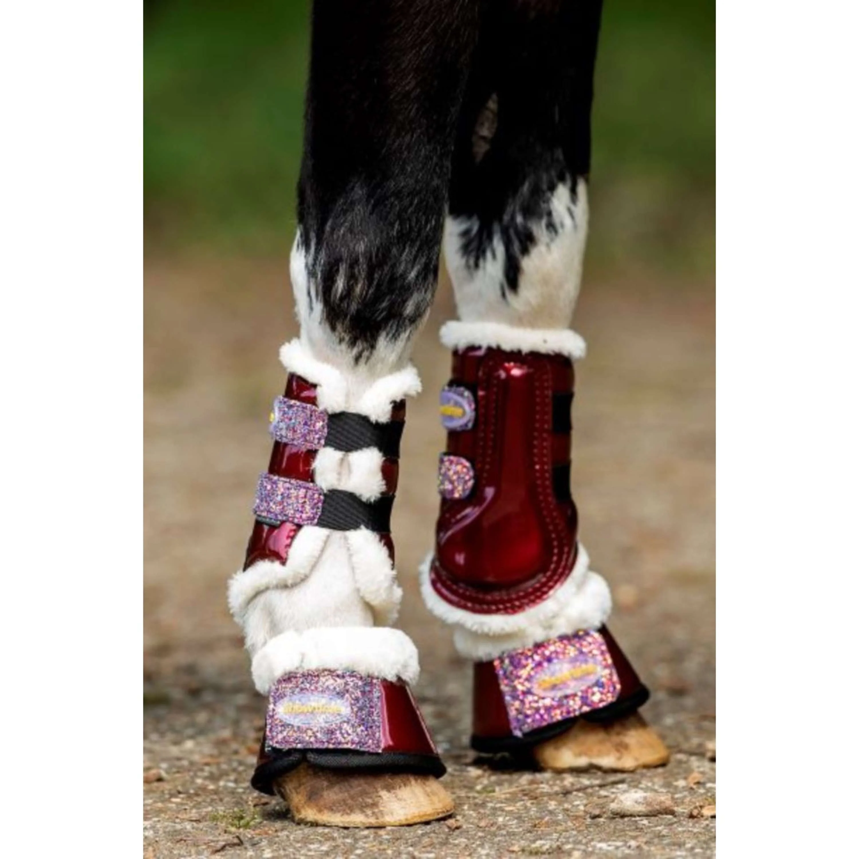 HB Guêtres Gold Rush Glitter Little Sizes Bordeaux - Image 2