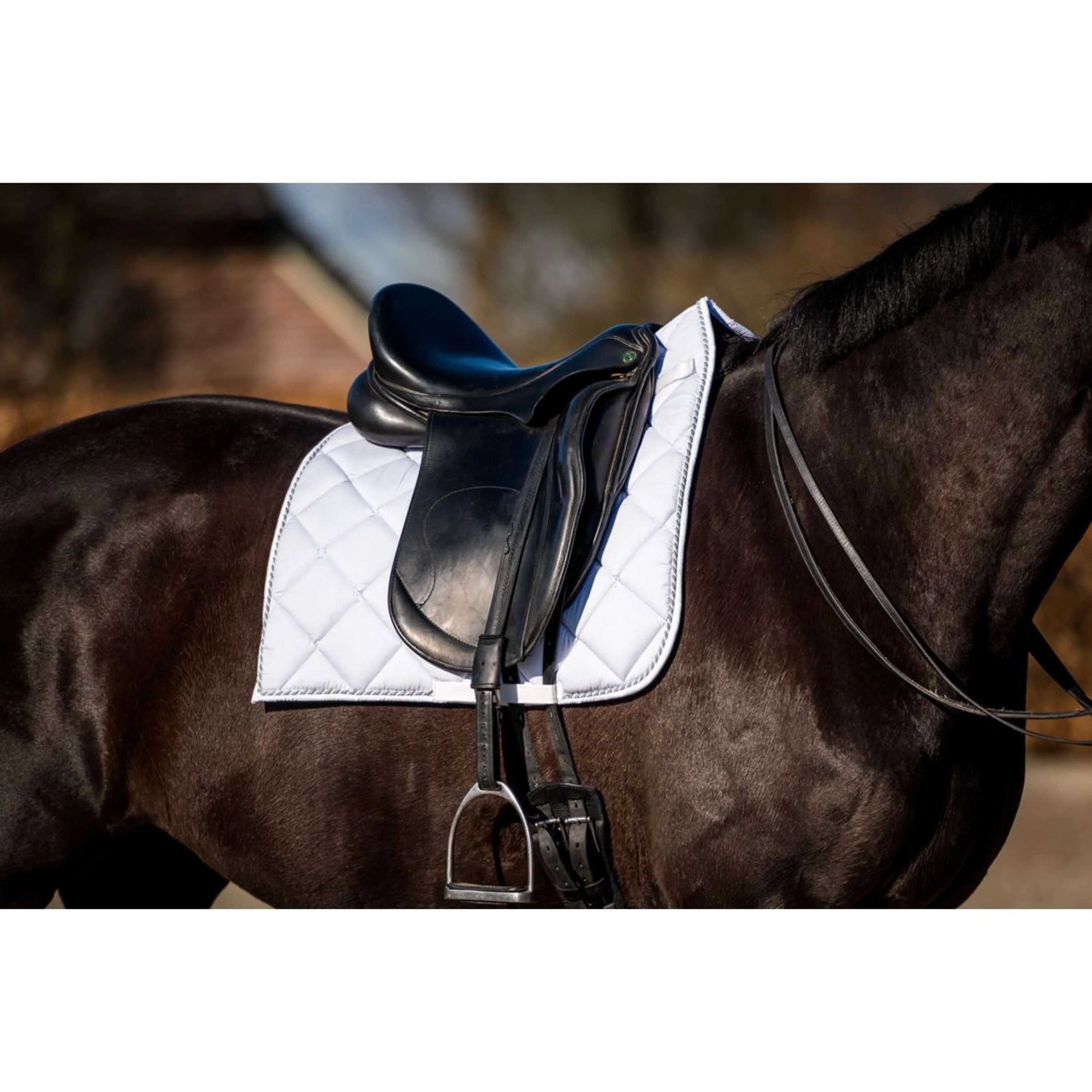 HB Tapis de Selle Crown Dressuur Blanc - Image 9