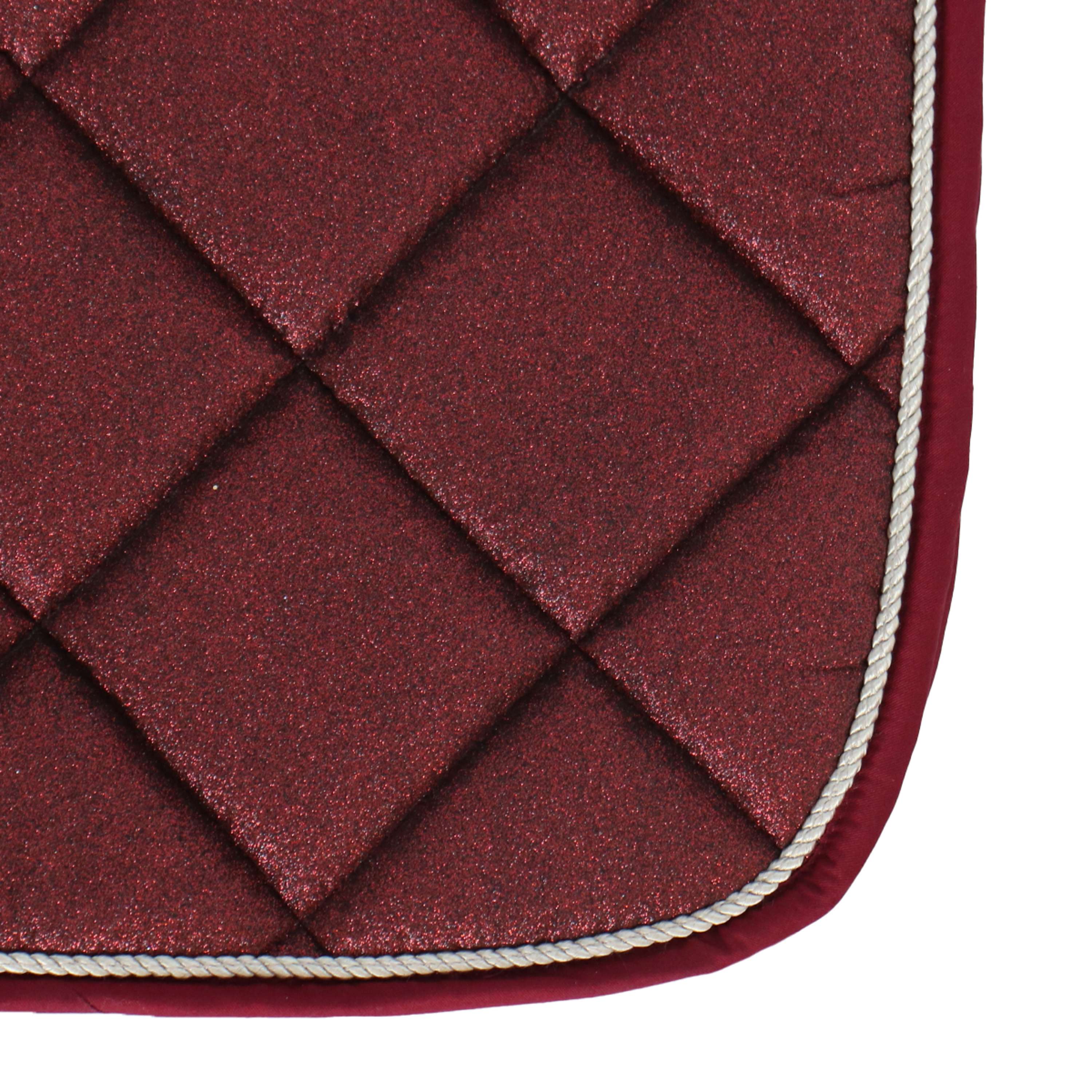 HB Tapis de Selle Sparkling Glitter Dressage Bordeaux - Image 5