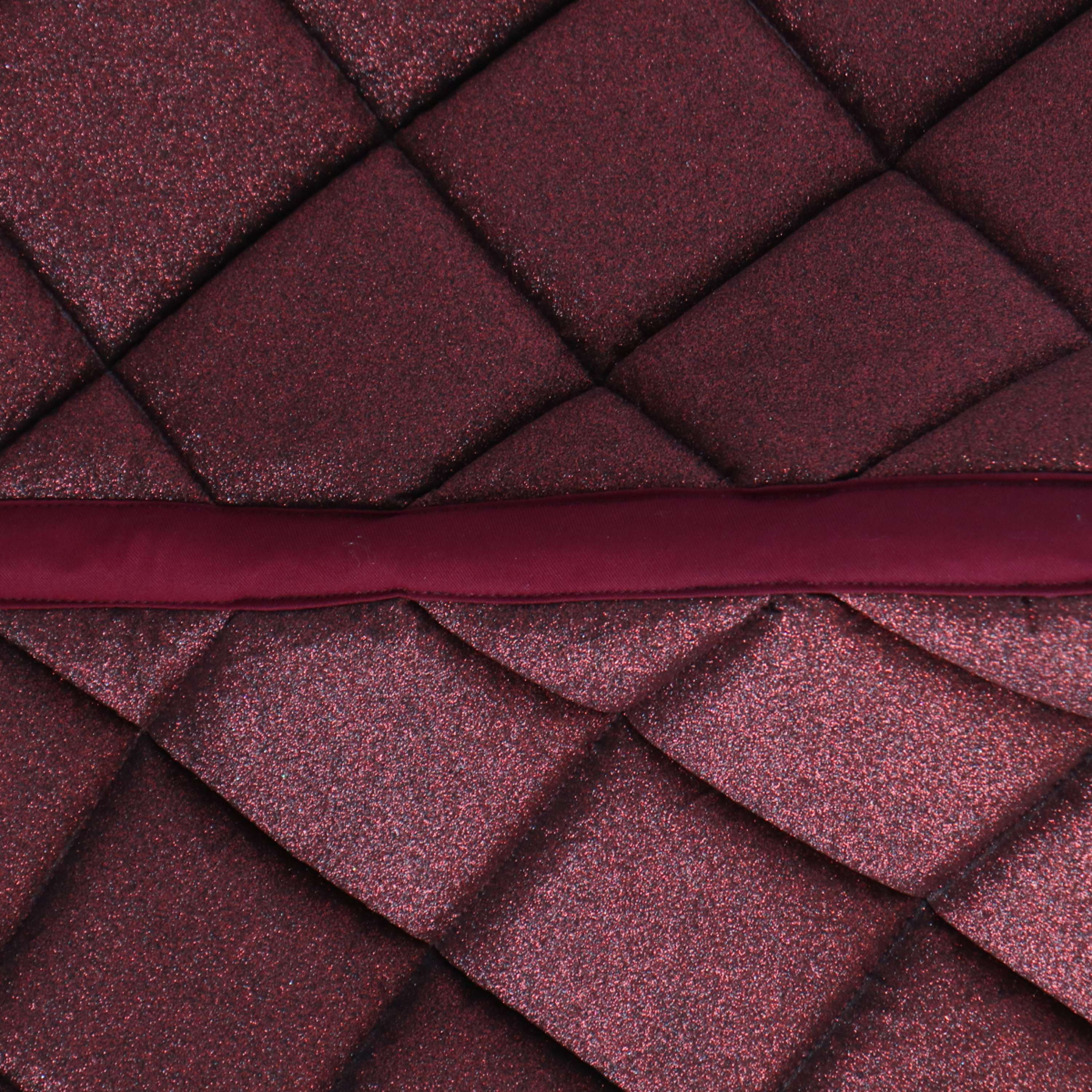 HB Tapis de Selle Sparkling Glitter Dressage Bordeaux - Image 6