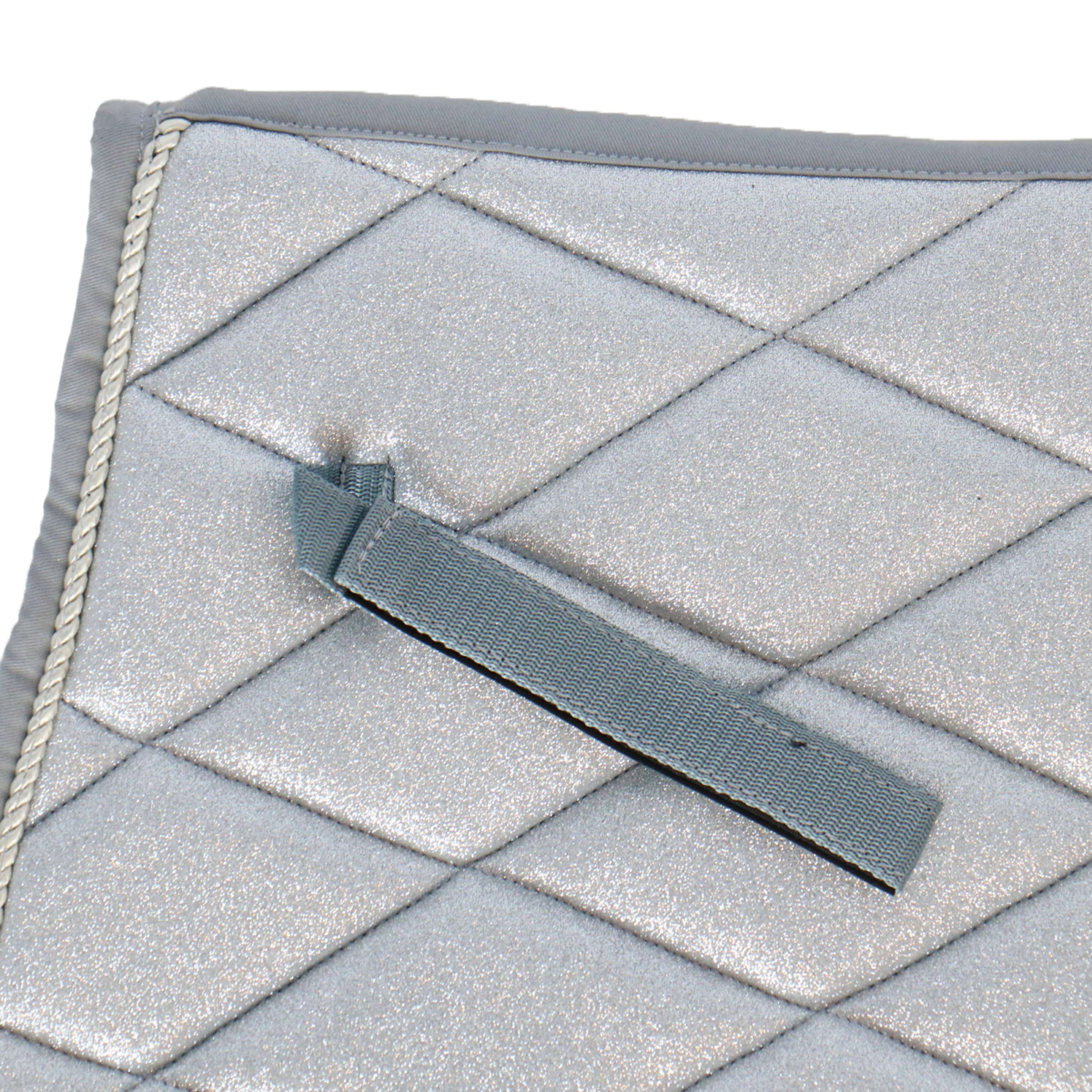 HB Tapis de Selle Sparkling Glitter Shetland Argent - Image 3