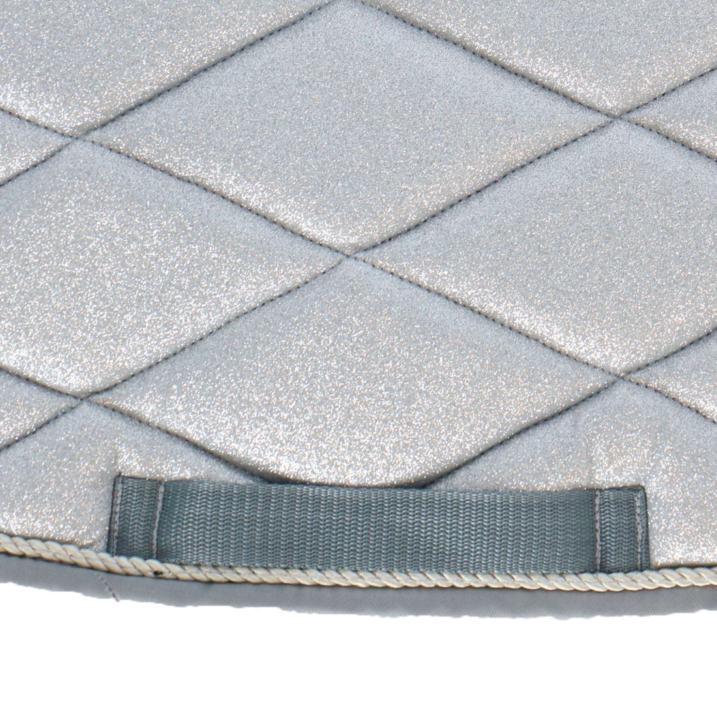 HB Tapis de Selle Sparkling Glitter Shetland Argent - Image 4